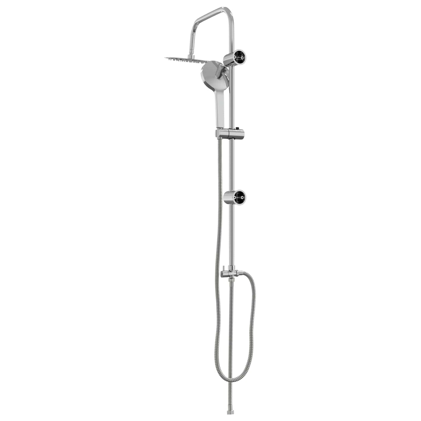 Douche systeem Zilver 47 x 20 x 95 cm Roestvrij staal is nu te koop bij PeponiXL, paradijselijk wonen!