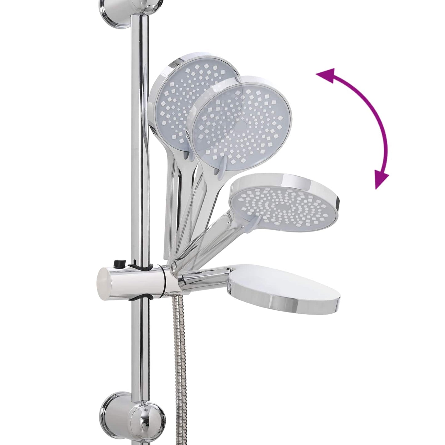 Douche systeem Zilver 47 x 20 x 95 cm Roestvrij staal is nu te koop bij PeponiXL, paradijselijk wonen!