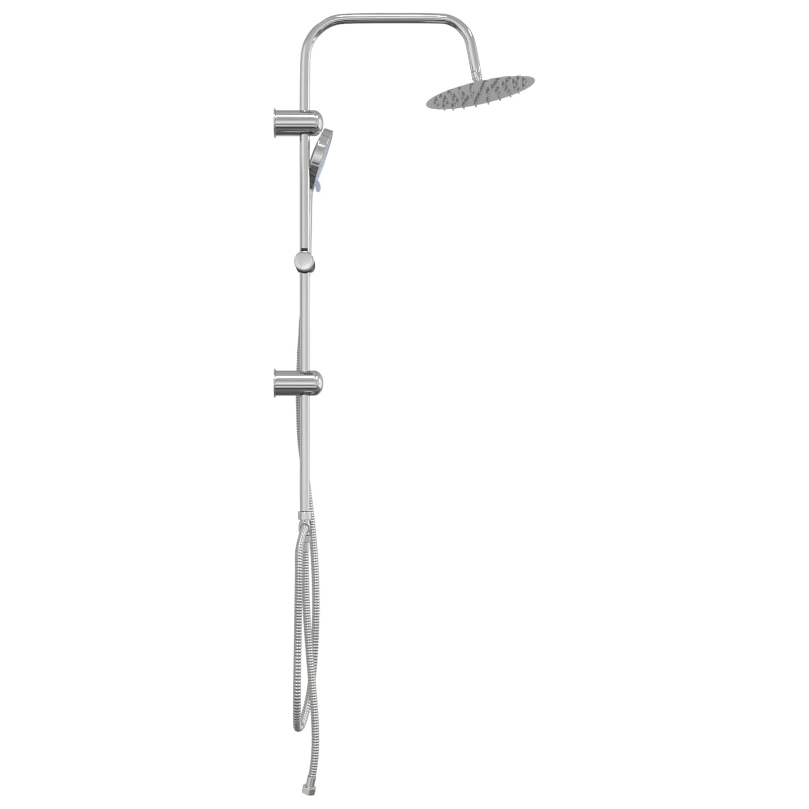 Douche systeem Zilver 47 x 20 x 95 cm Roestvrij staal is nu te koop bij PeponiXL, paradijselijk wonen!