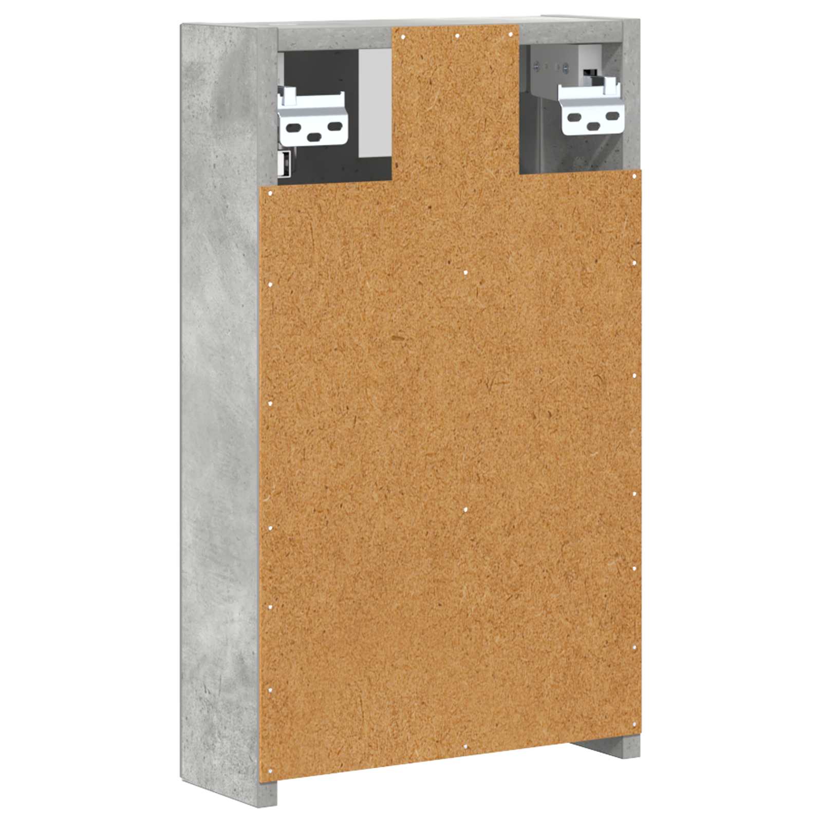 Badkamer spiegelkast Beton Grijs 30 x 10,5 x 50 cm Bewerkt hout is nu te koop bij PeponiXL, paradijselijk wonen!