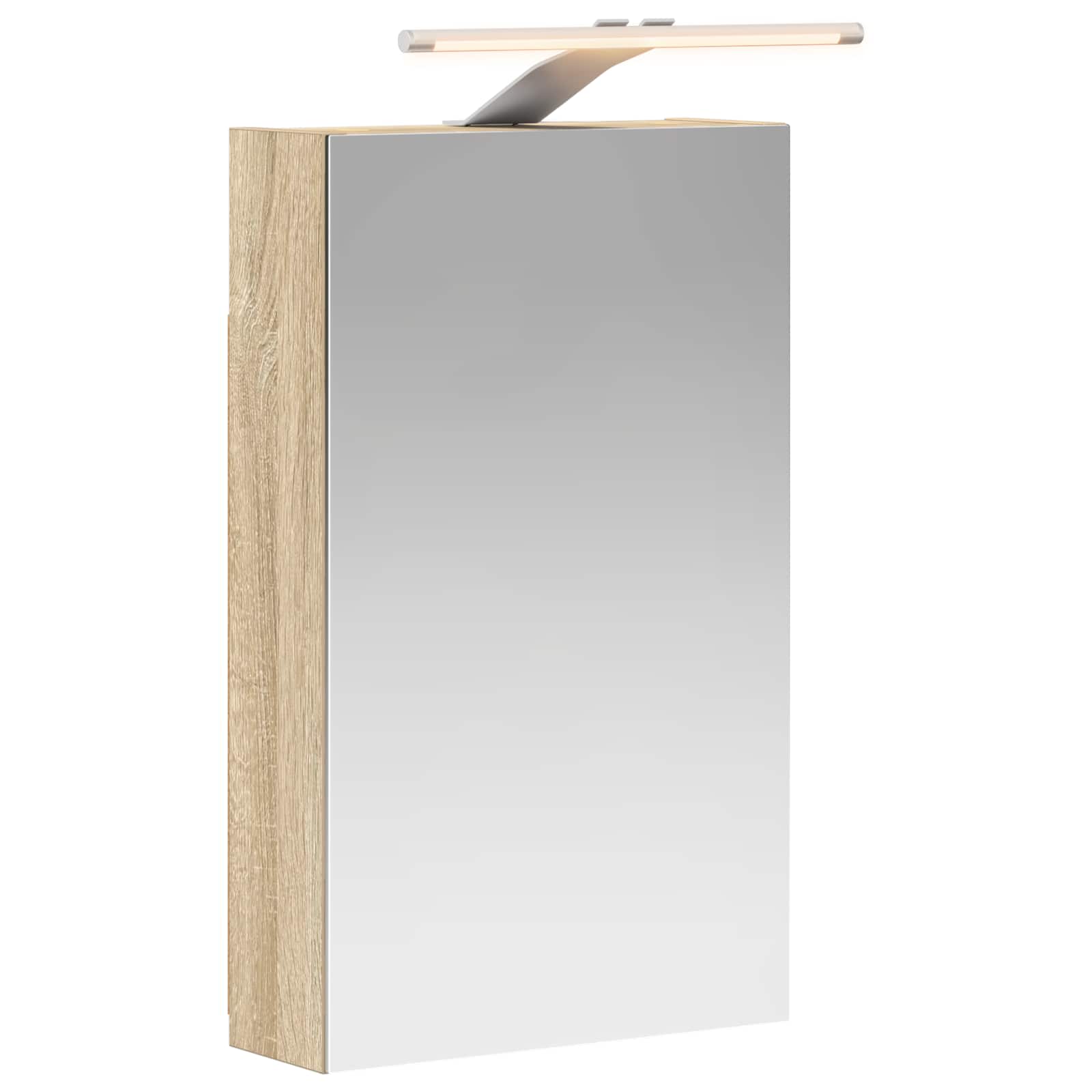Badkamer spiegelkast met plank Sonoma Eiken 30 x 10,5 x 50 cm is nu te koop bij PeponiXL, paradijselijk wonen!