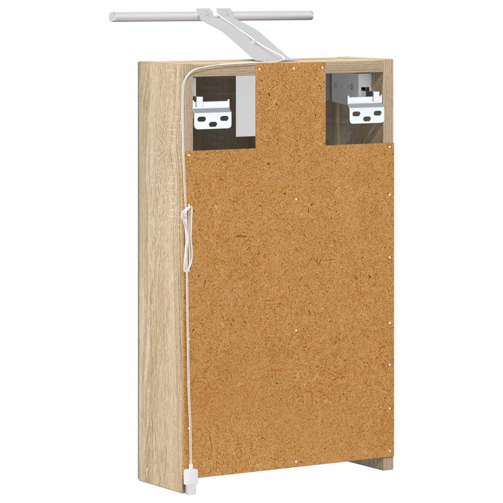 Badkamer spiegelkast met plank Sonoma Eiken 30 x 10,5 x 50 cm is nu te koop bij PeponiXL, paradijselijk wonen!