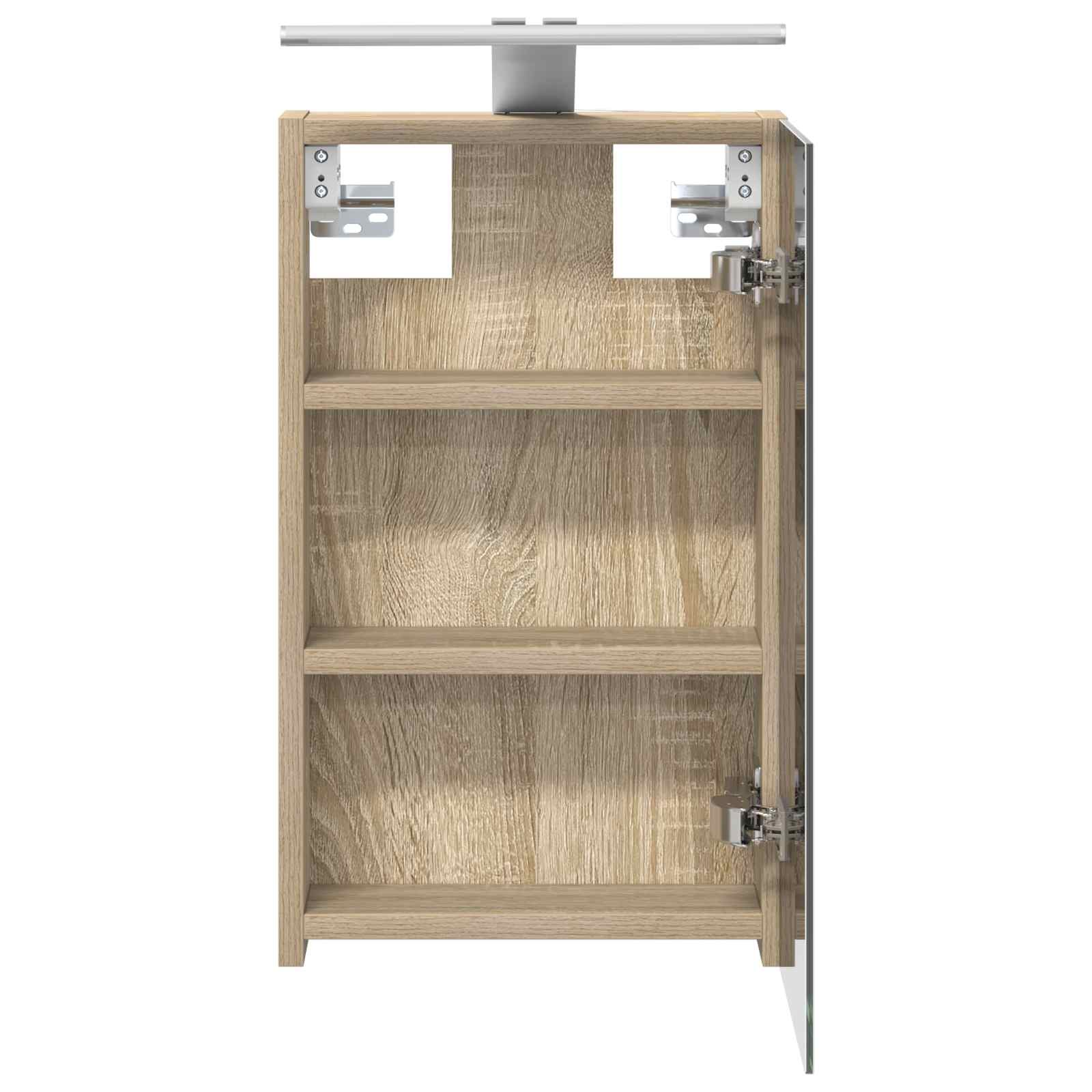 Badkamer spiegelkast met plank Sonoma Eiken 30 x 10,5 x 50 cm is nu te koop bij PeponiXL, paradijselijk wonen!