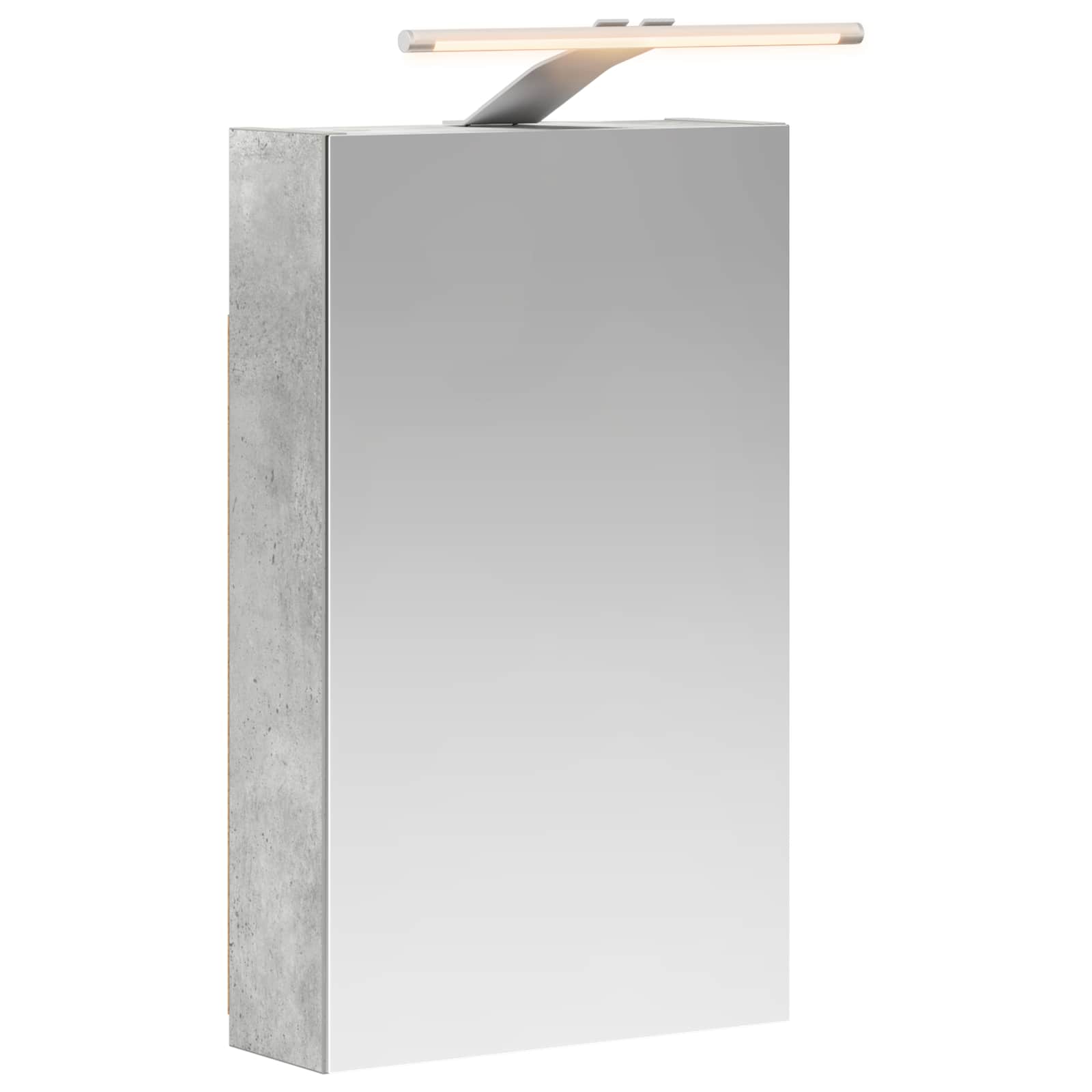 Badkamer spiegelkast Beton Grijs 30 x 10,5 x 50 cm Bewerkt hout is nu te koop bij PeponiXL, paradijselijk wonen!