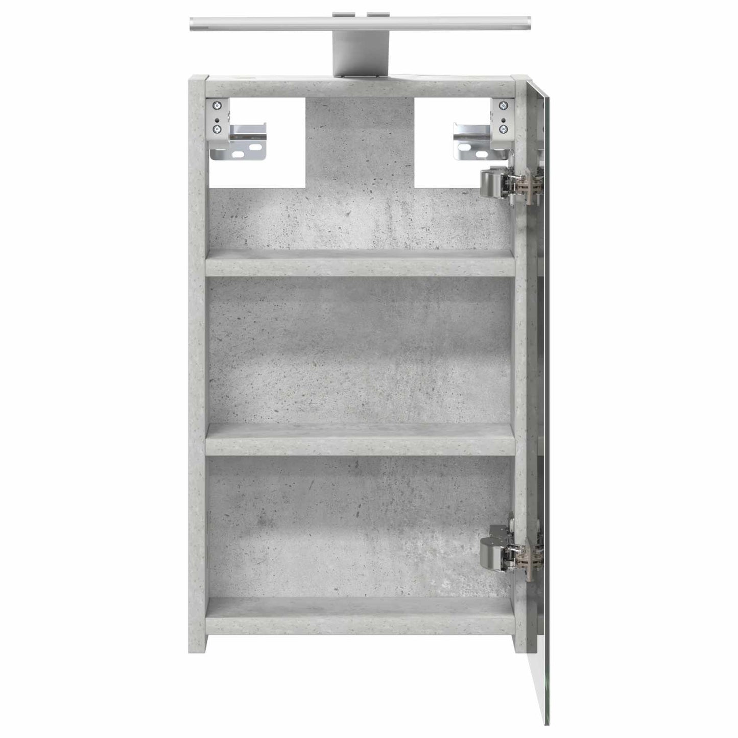 Badkamer spiegelkast Beton Grijs 30 x 10,5 x 50 cm Bewerkt hout is nu te koop bij PeponiXL, paradijselijk wonen!