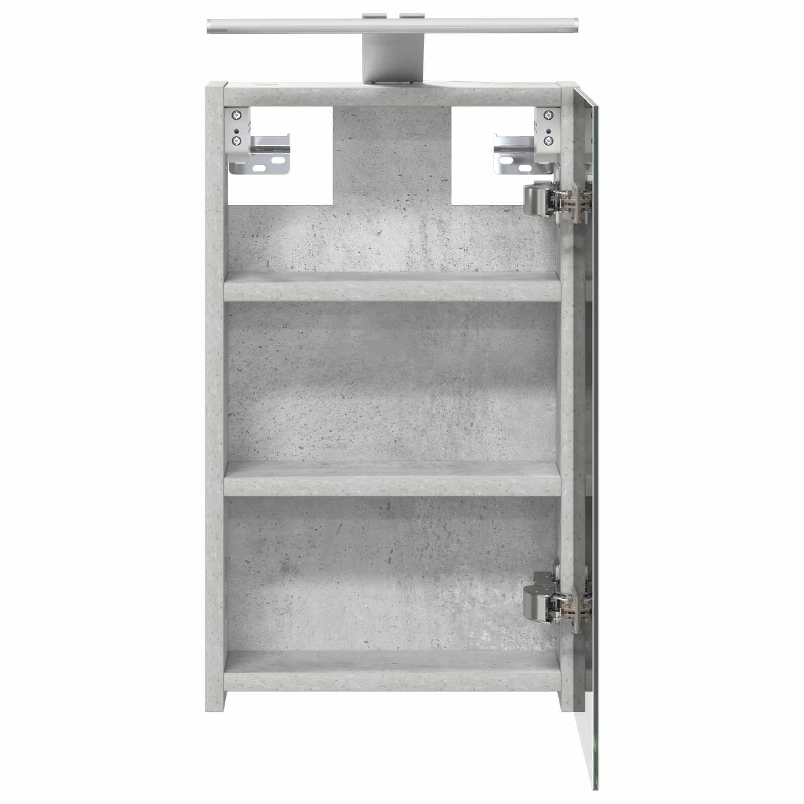 Badkamer spiegelkast Beton Grijs 30 x 10,5 x 50 cm Bewerkt hout is nu te koop bij PeponiXL, paradijselijk wonen!