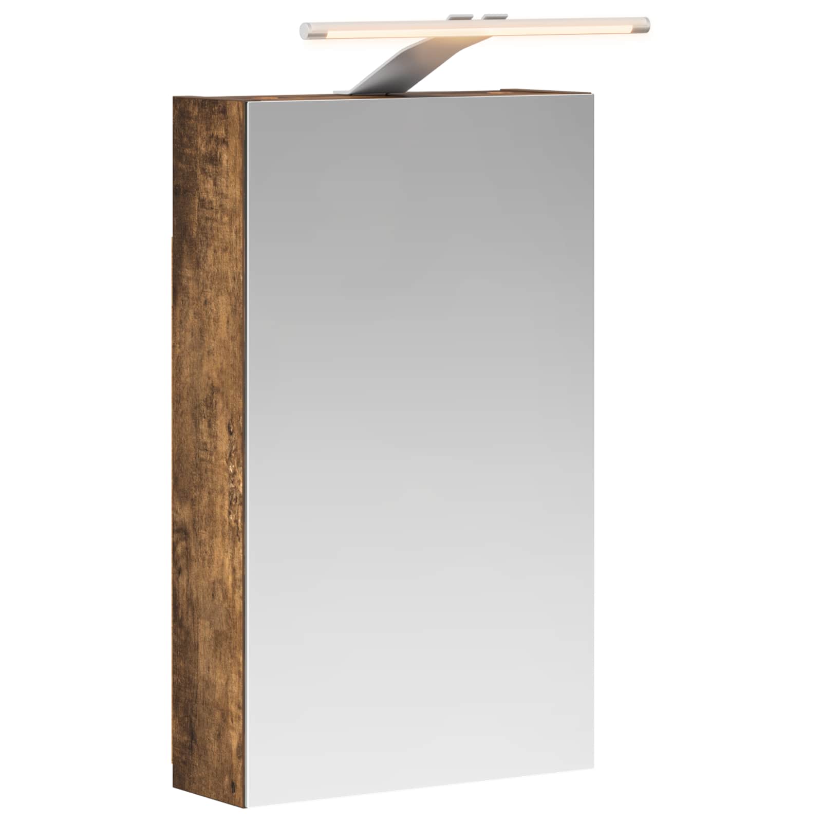 Badkamer spiegelkast met plank Gerookt eiken 30 x 10,5 x 50 cm is nu te koop bij PeponiXL, paradijselijk wonen!