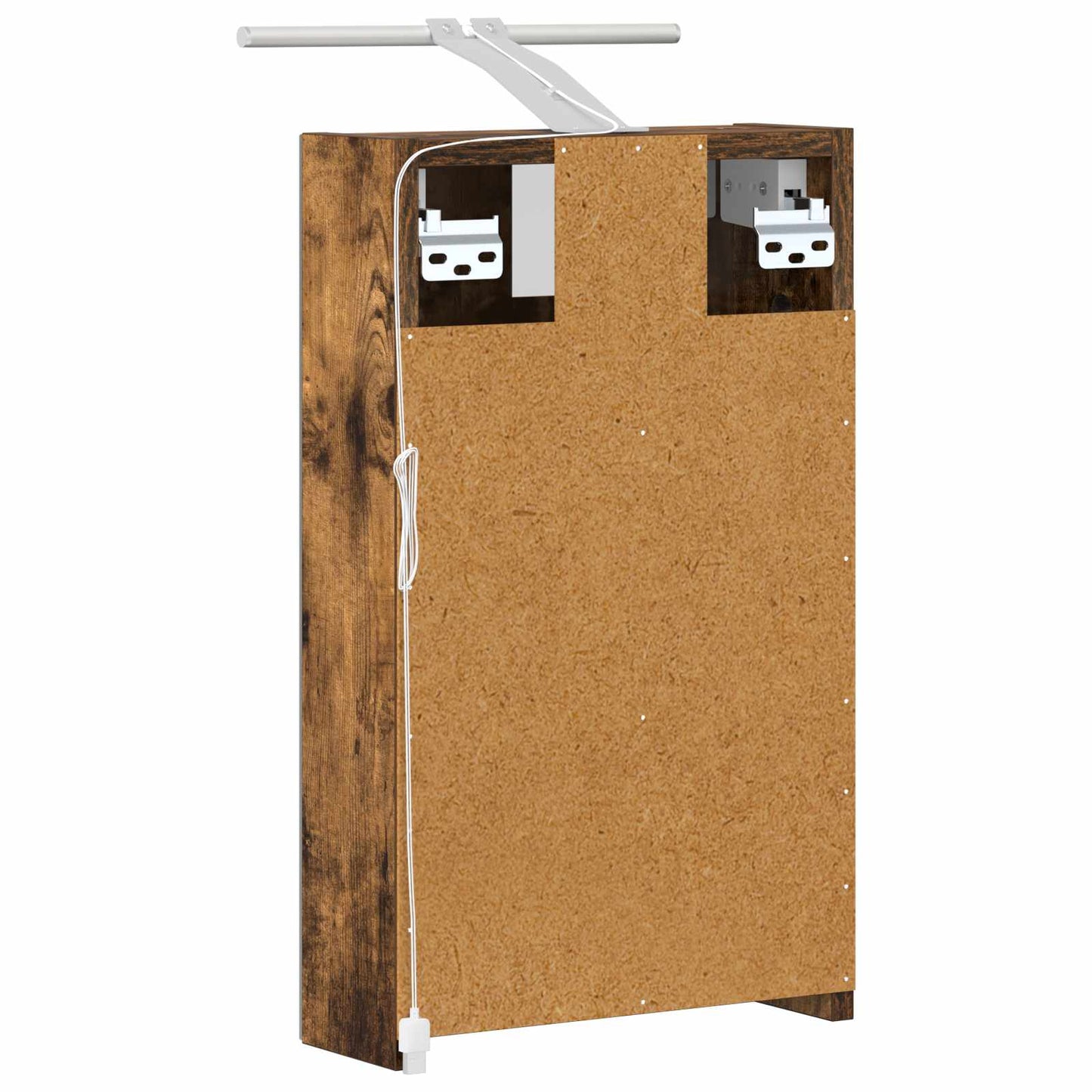 Badkamer spiegelkast met plank Gerookt eiken 30 x 10,5 x 50 cm is nu te koop bij PeponiXL, paradijselijk wonen!