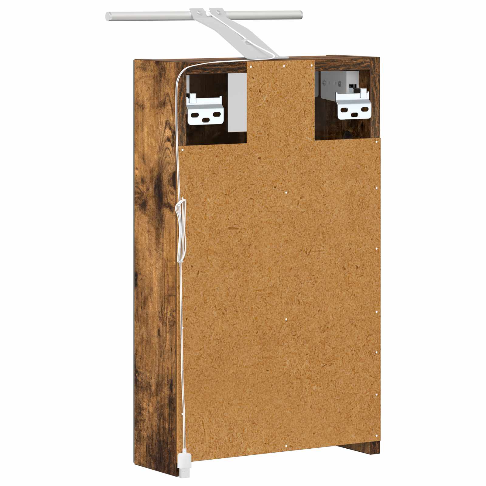 Badkamer spiegelkast met plank Gerookt eiken 30 x 10,5 x 50 cm is nu te koop bij PeponiXL, paradijselijk wonen!