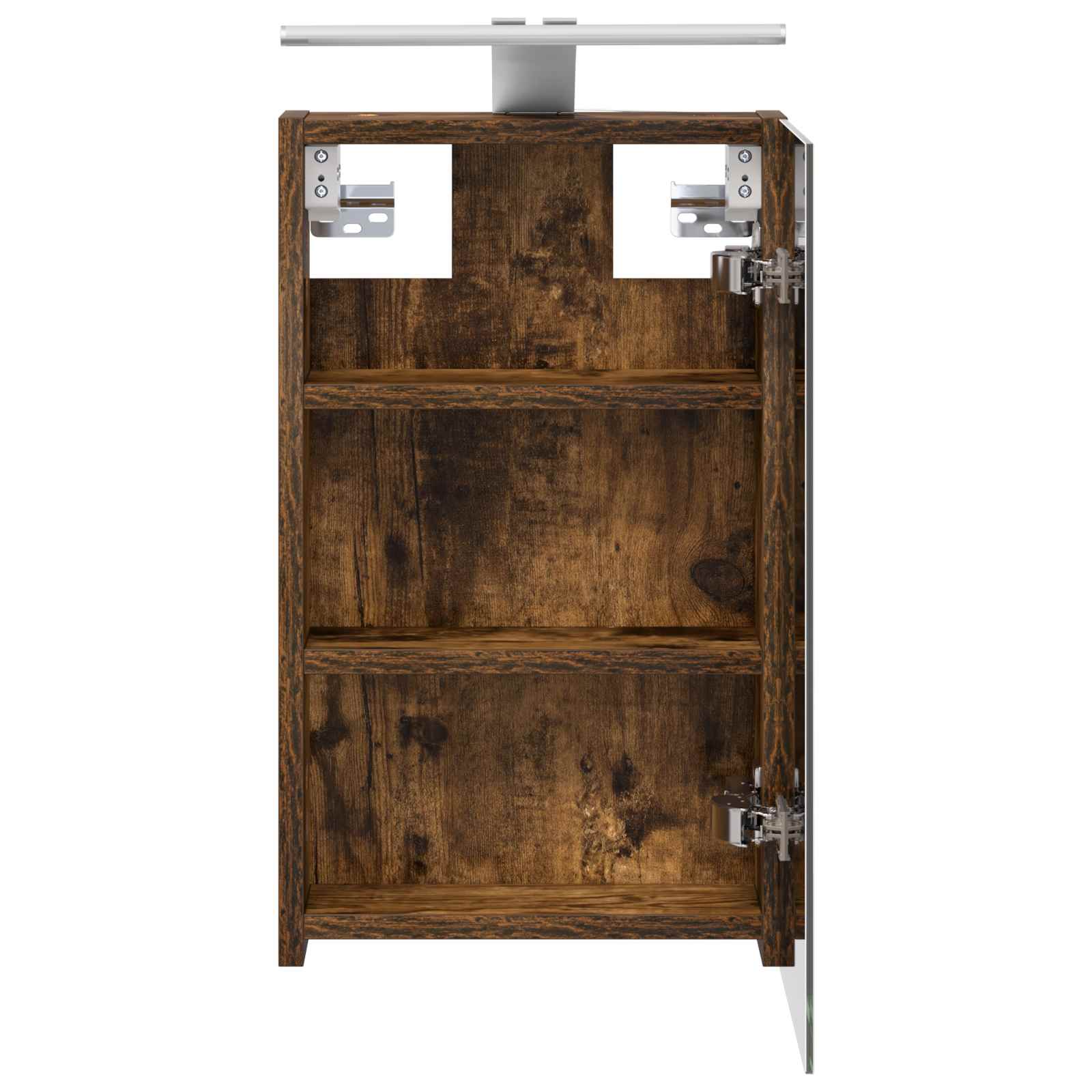 Badkamer spiegelkast met plank Gerookt eiken 30 x 10,5 x 50 cm is nu te koop bij PeponiXL, paradijselijk wonen!