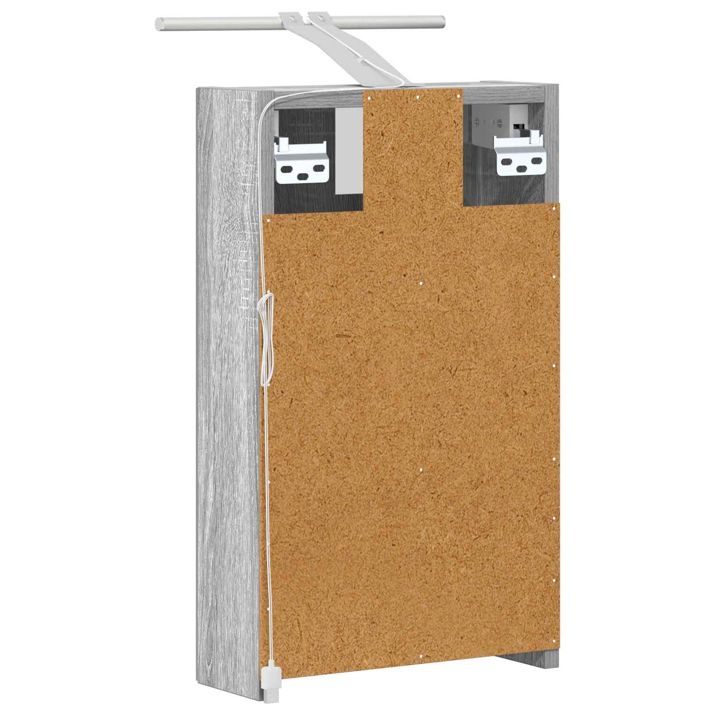 Badkamer spiegelkast met plank Grijs Sonoma 30 x 10,5 x 50 cm is nu te koop bij PeponiXL, paradijselijk wonen!
