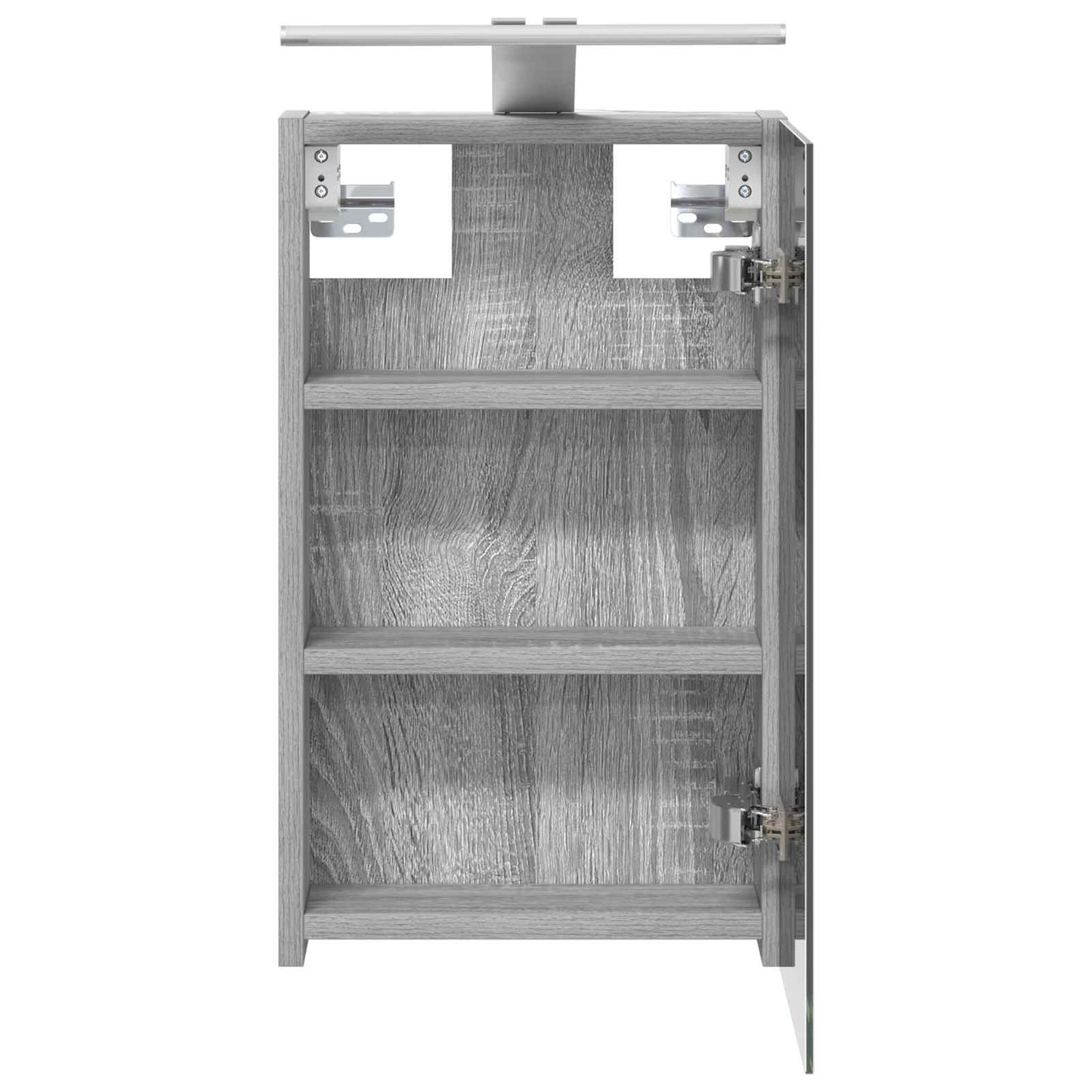 Badkamer spiegelkast met plank Grijs Sonoma 30 x 10,5 x 50 cm is nu te koop bij PeponiXL, paradijselijk wonen!