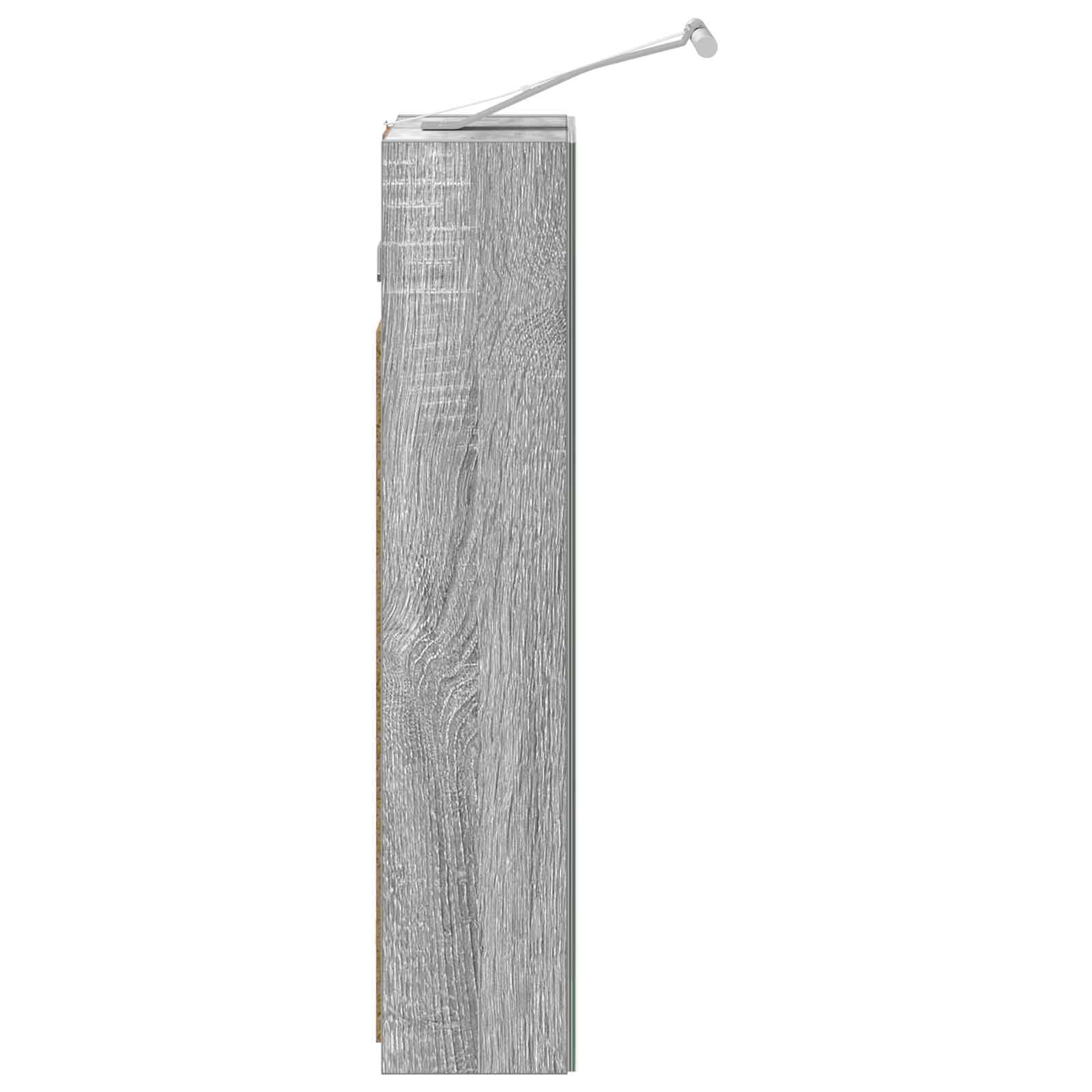 Badkamer spiegelkast met plank Grijs Sonoma 30 x 10,5 x 50 cm is nu te koop bij PeponiXL, paradijselijk wonen!