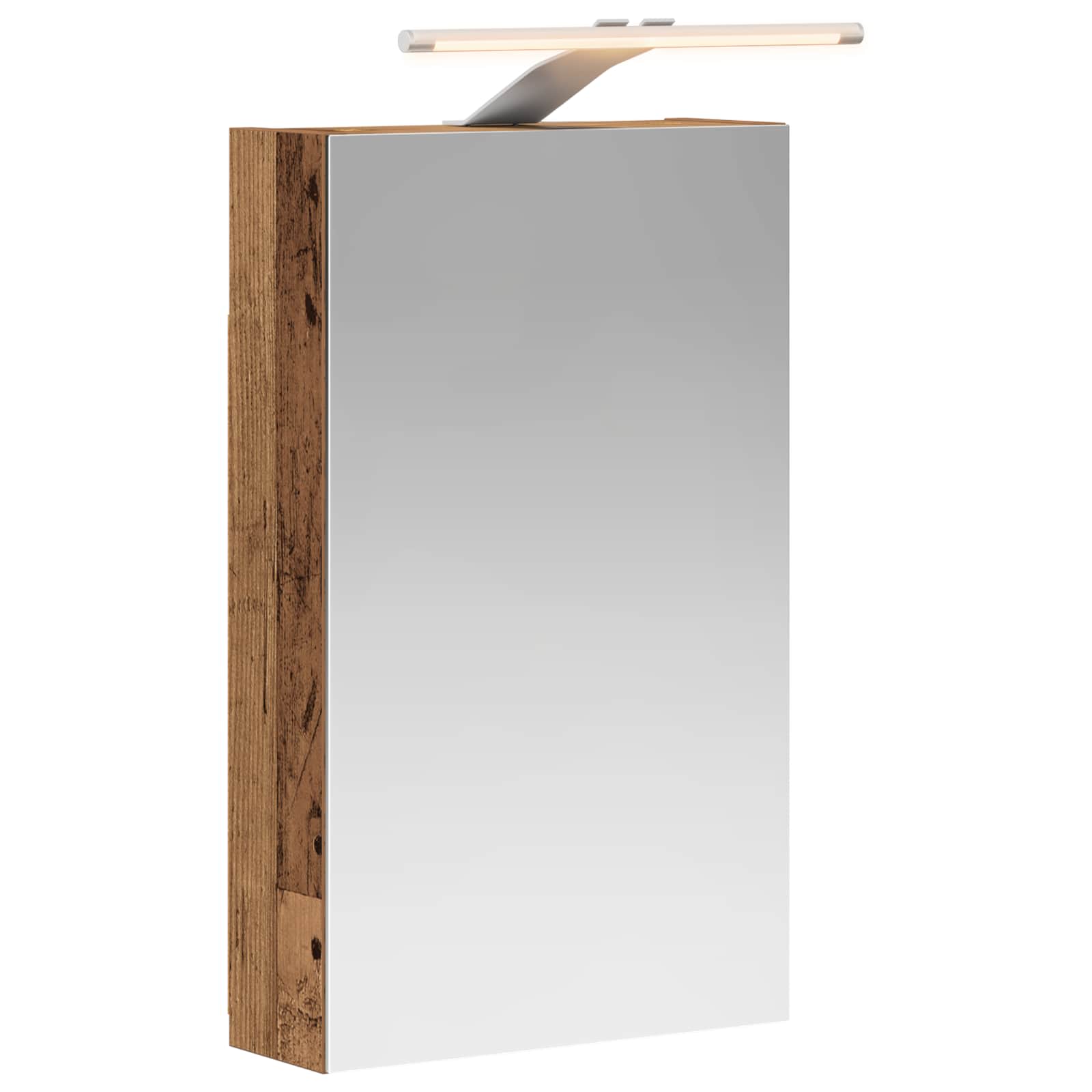 Badkamer spiegelkast Oudhout 30 x 10,5 x 50 cm Bewerkt hout is nu te koop bij PeponiXL, paradijselijk wonen!