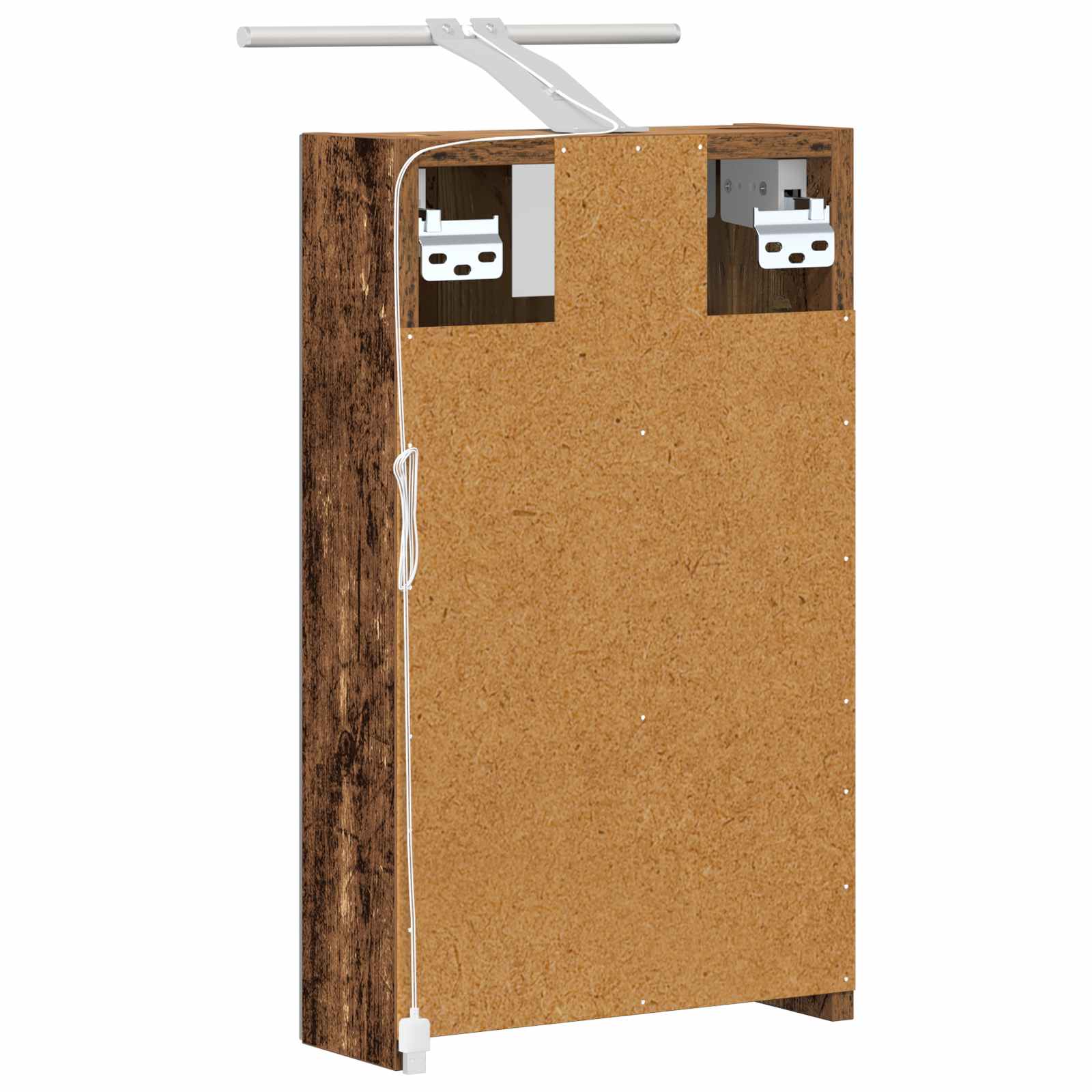 Badkamer spiegelkast Oudhout 30 x 10,5 x 50 cm Bewerkt hout is nu te koop bij PeponiXL, paradijselijk wonen!