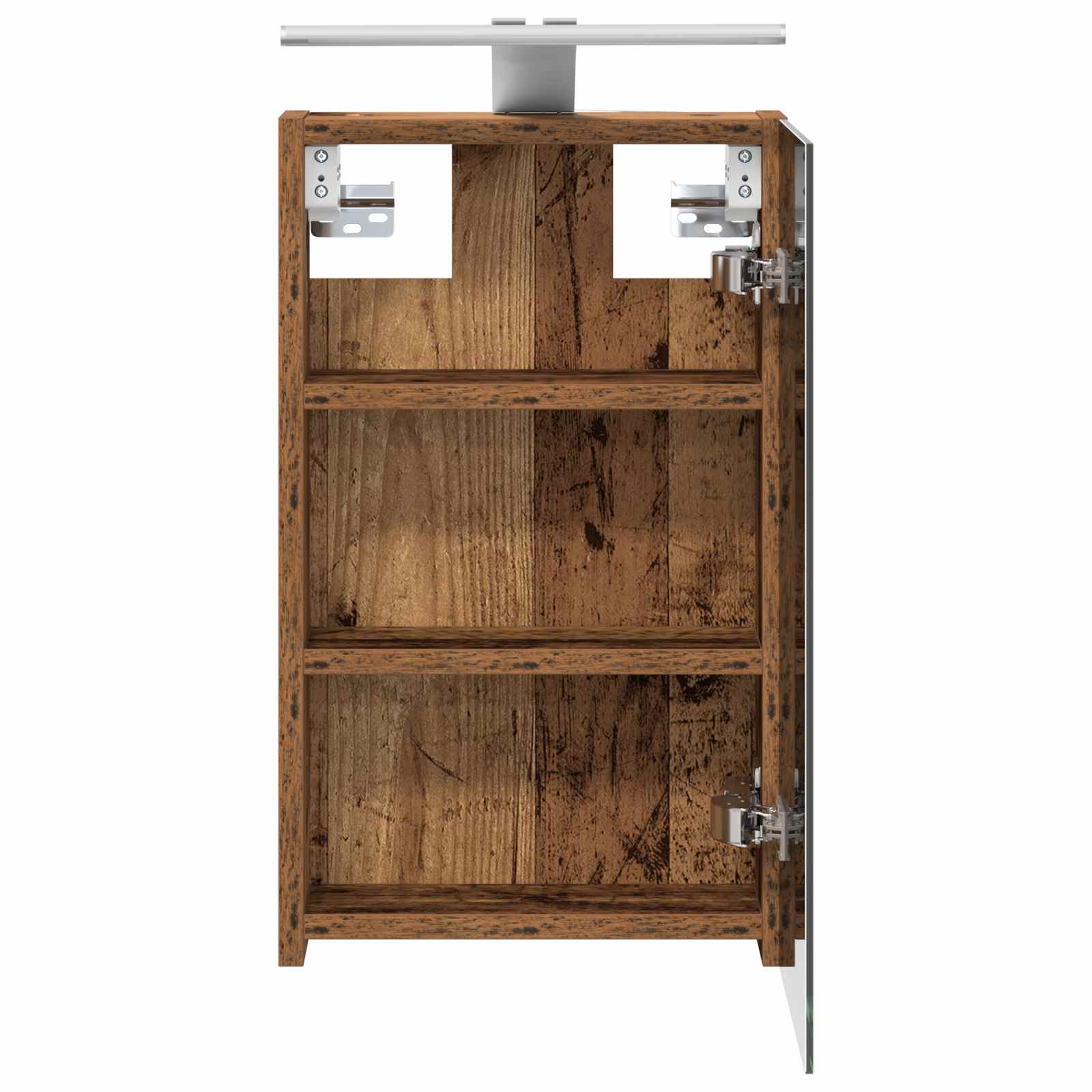 Badkamer spiegelkast Oudhout 30 x 10,5 x 50 cm Bewerkt hout is nu te koop bij PeponiXL, paradijselijk wonen!