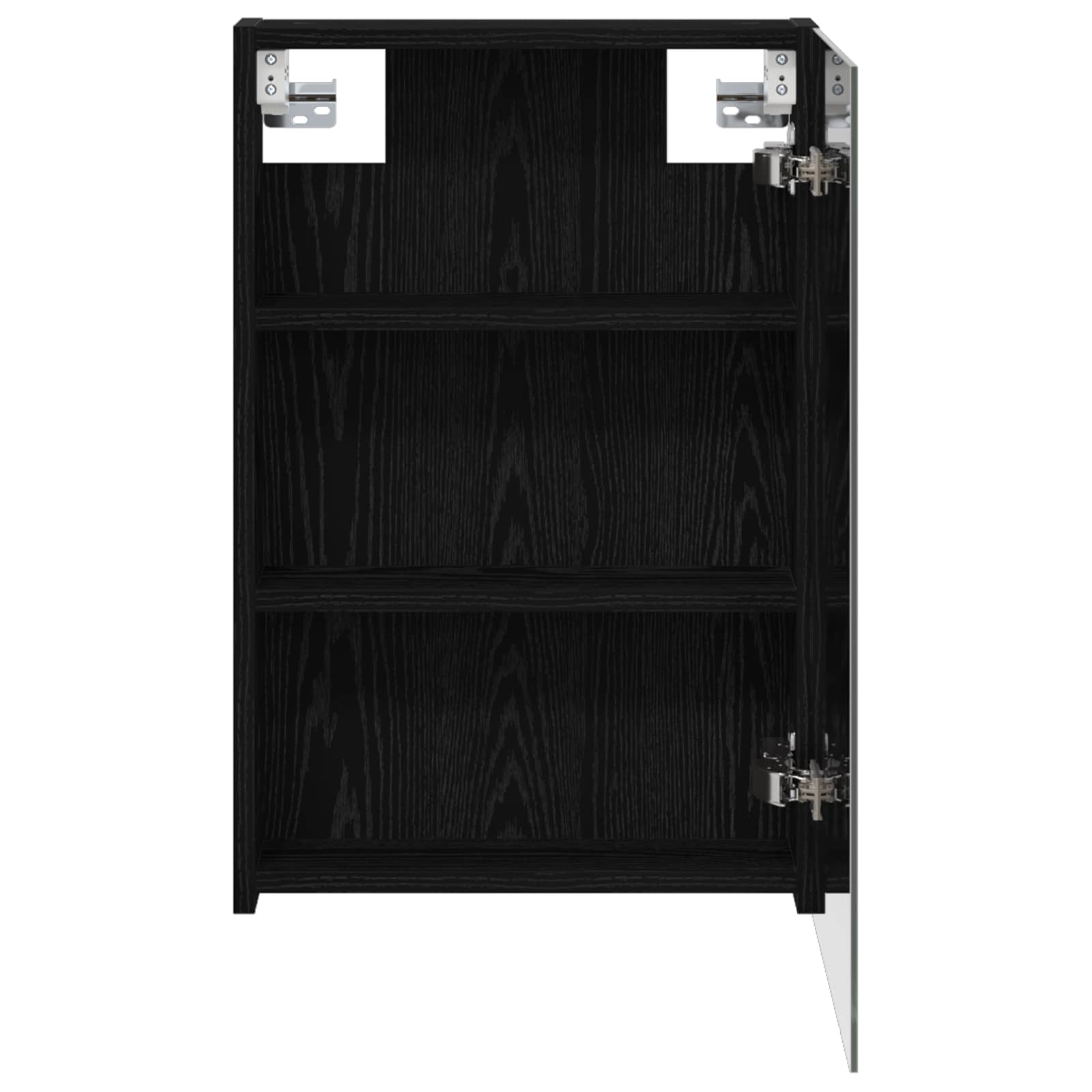 Badkamer spiegelkast met plank Zwart Eiken 40 x 10,5 x 60,5 cm is nu te koop bij PeponiXL, paradijselijk wonen!