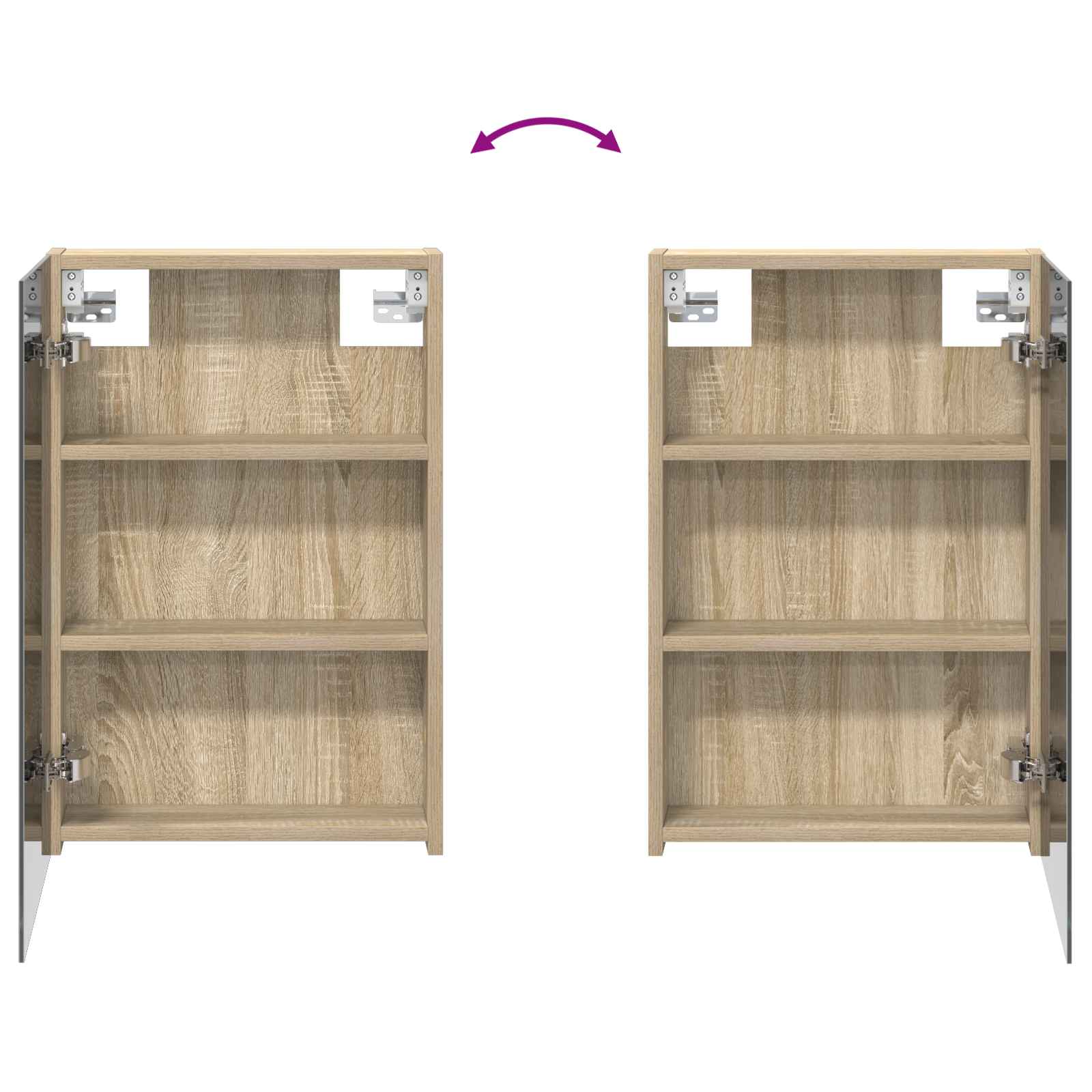 Badkamer spiegelkast met plank Sonoma Eiken 40 x 10,5 x 60,5 cm is nu te koop bij PeponiXL, paradijselijk wonen!