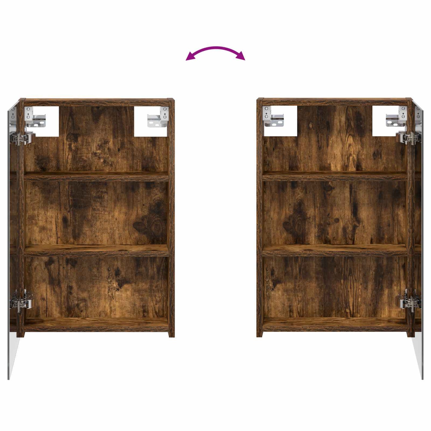 Badkamer spiegelkast Gerookt eiken 40 x 10,5 x 60,5 cm is nu te koop bij PeponiXL, paradijselijk wonen!
