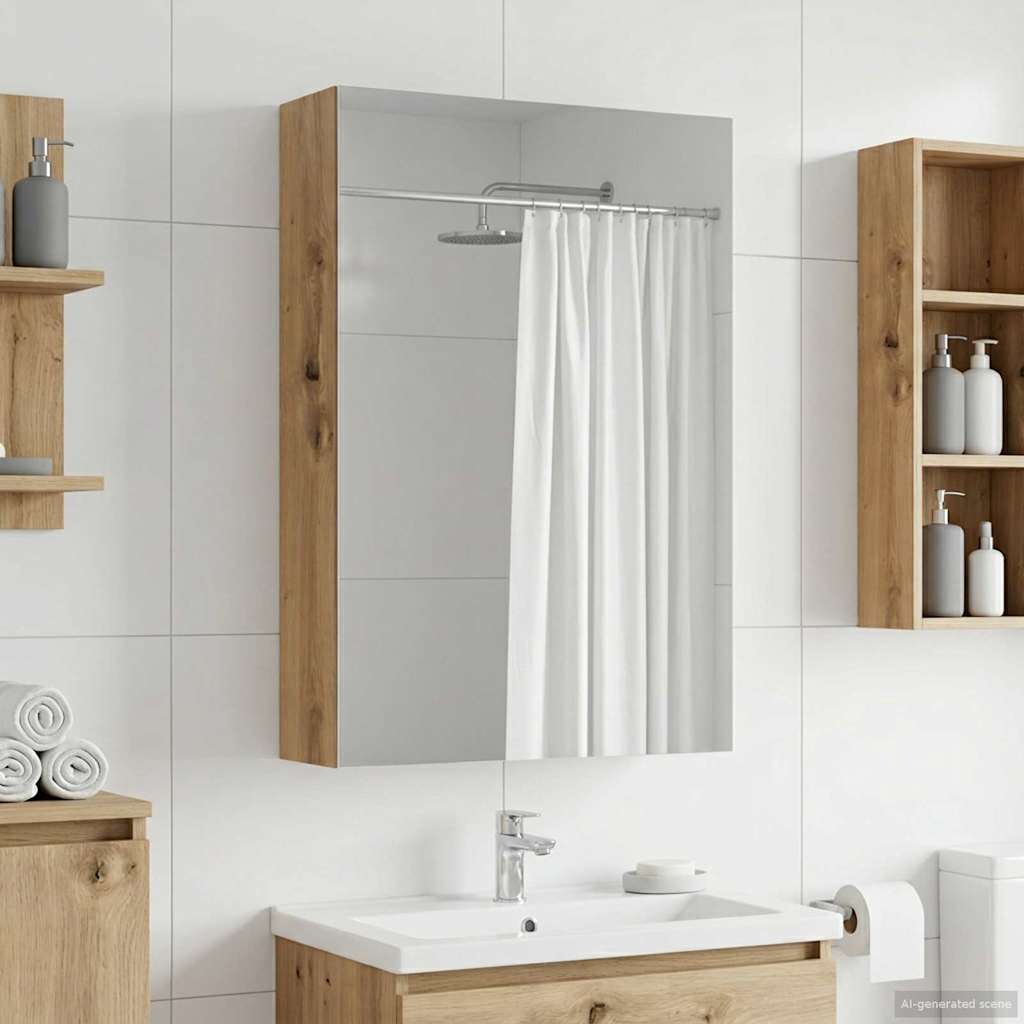 Badkamer spiegelkast Ambachtelijk eiken 40 x 10,5 x 60,5 cm is nu te koop bij PeponiXL, paradijselijk wonen!