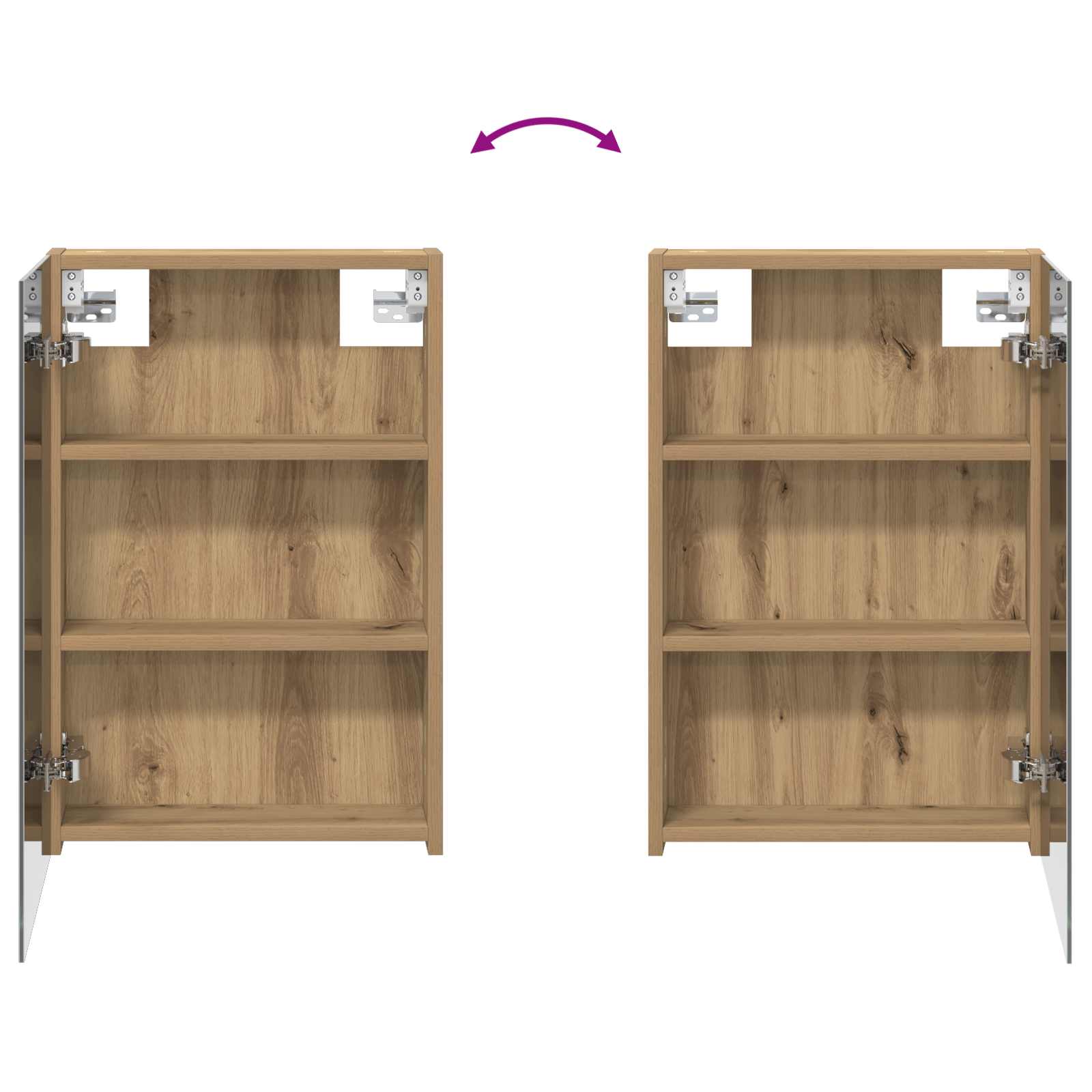 Badkamer spiegelkast Ambachtelijk eiken 40 x 10,5 x 60,5 cm is nu te koop bij PeponiXL, paradijselijk wonen!