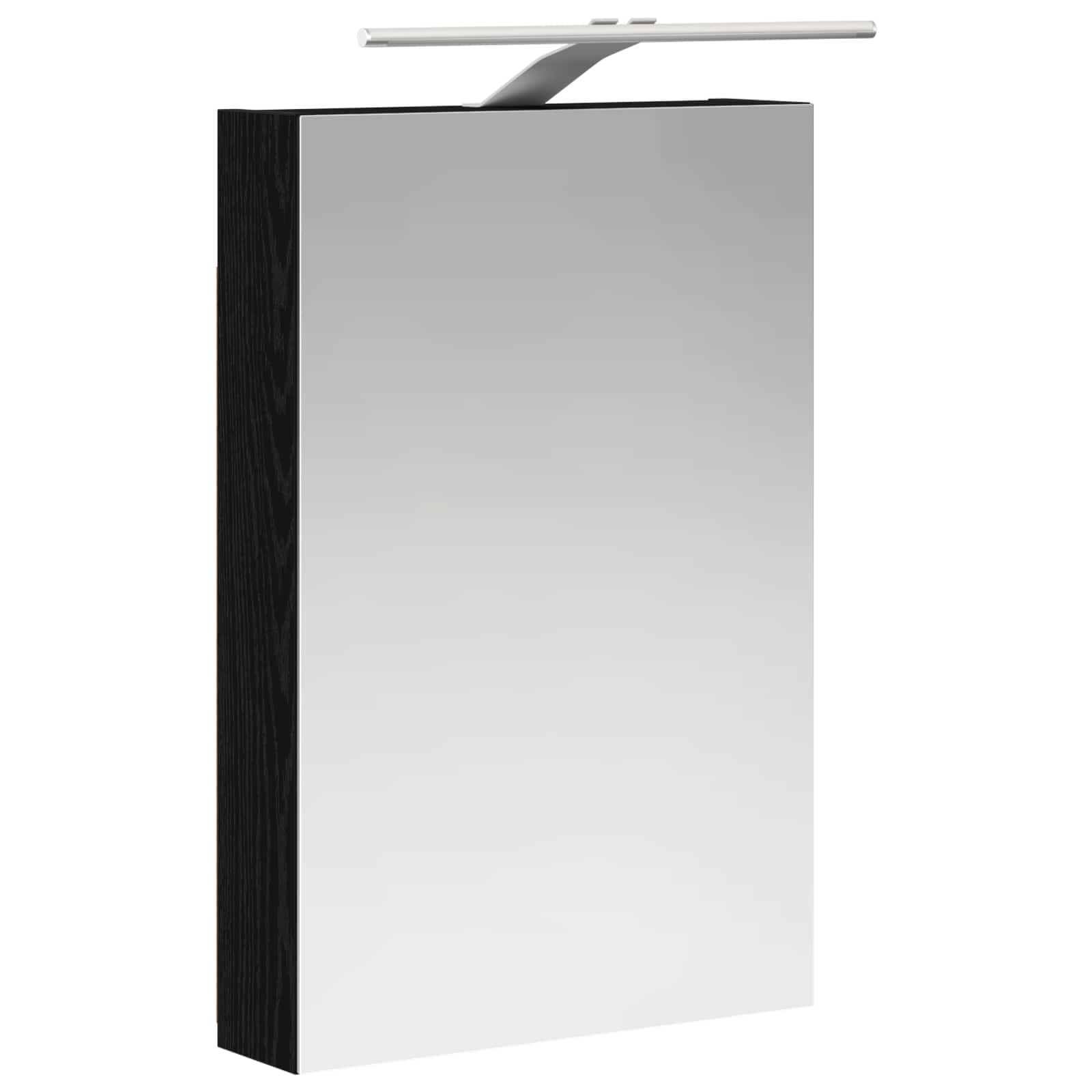 Badkamer spiegelkast met plank Zwart Eiken 40 x 10,5 x 60,5 cm is nu te koop bij PeponiXL, paradijselijk wonen!
