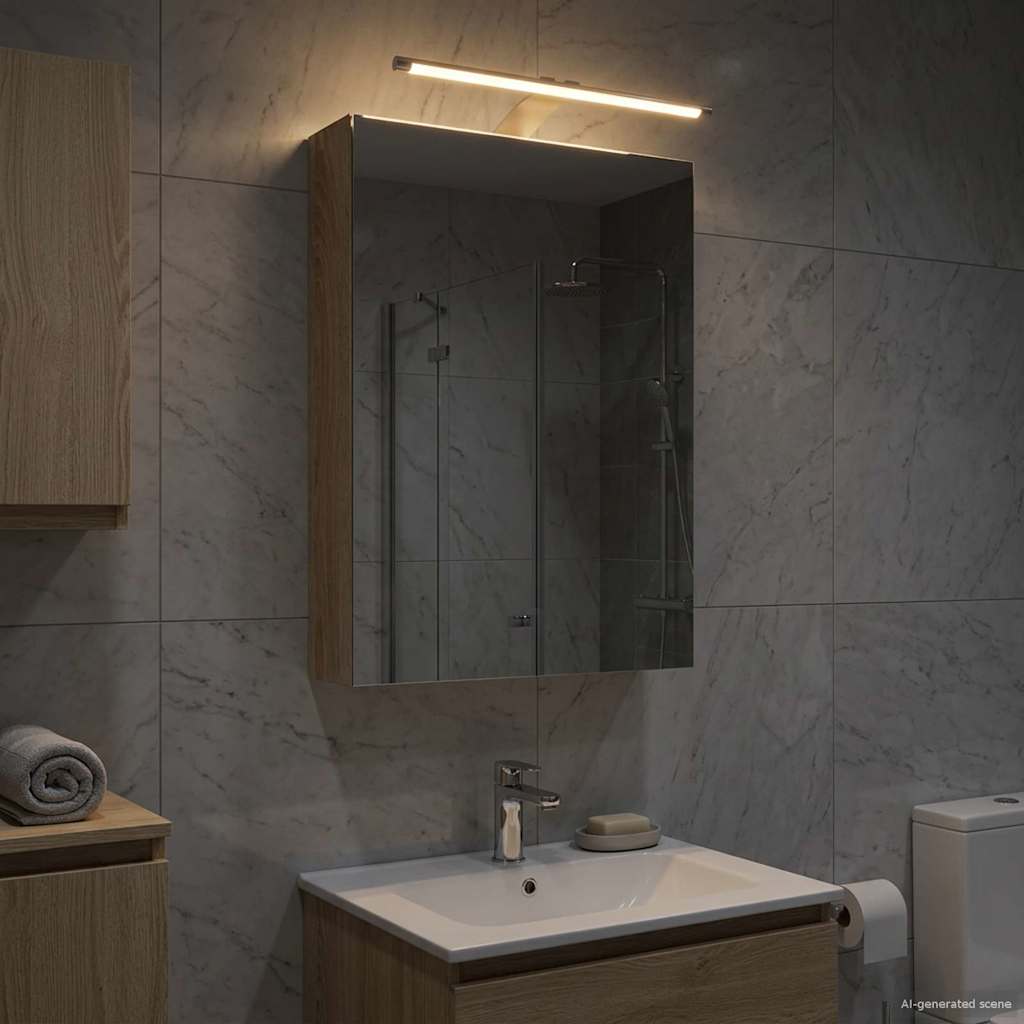Badkamer spiegelkast met plank Sonoma Eiken 40 x 10,5 x 60,5 cm is nu te koop bij PeponiXL, paradijselijk wonen!