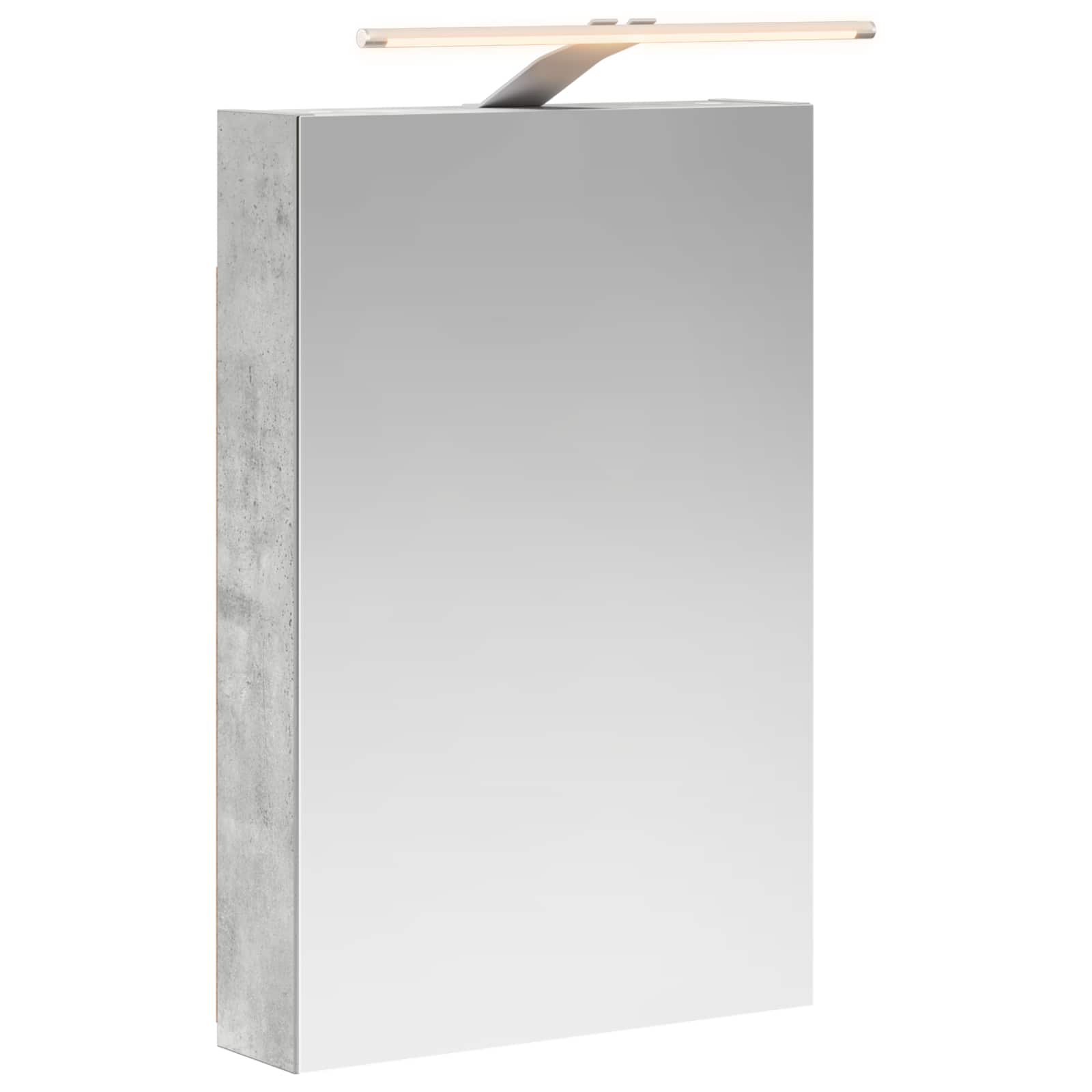 Badkamer spiegelkast met plank Beton Grijs 40 x 10,5 x 60,5 cm is nu te koop bij PeponiXL, paradijselijk wonen!