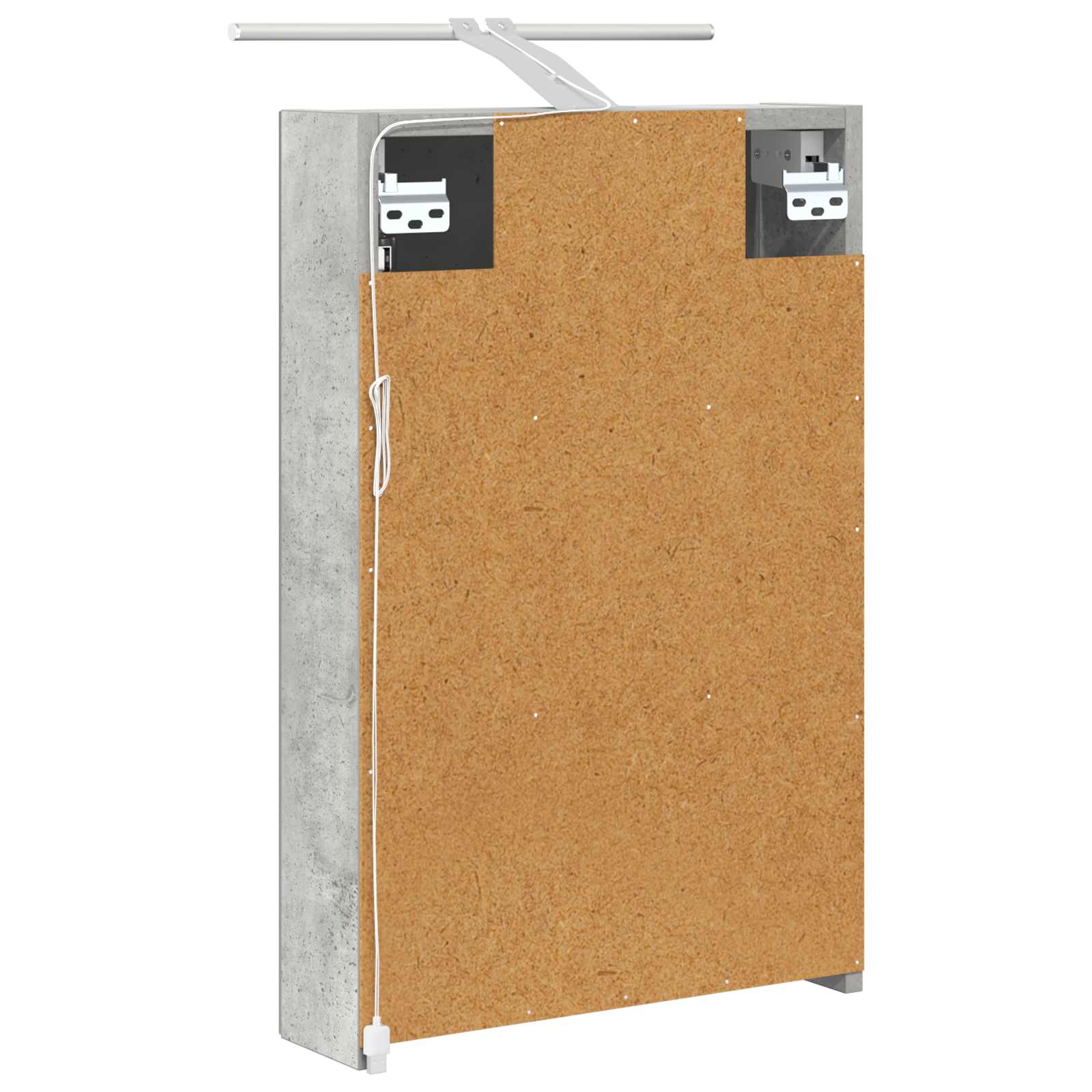 Badkamer spiegelkast met plank Beton Grijs 40 x 10,5 x 60,5 cm is nu te koop bij PeponiXL, paradijselijk wonen!