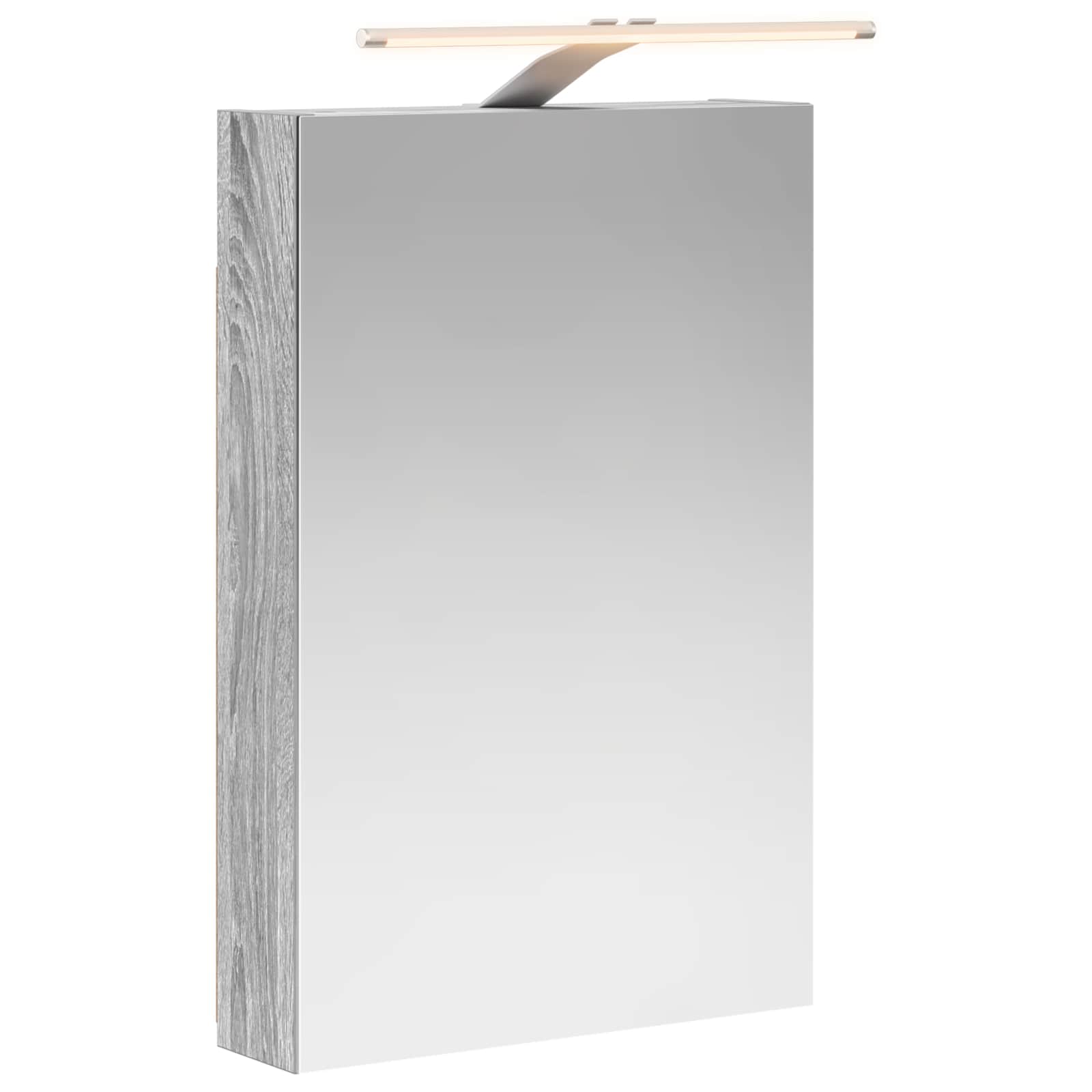 Badkamer spiegelkast met plank Grijs Sonoma 40 x 10,5 x 60,5 cm is nu te koop bij PeponiXL, paradijselijk wonen!