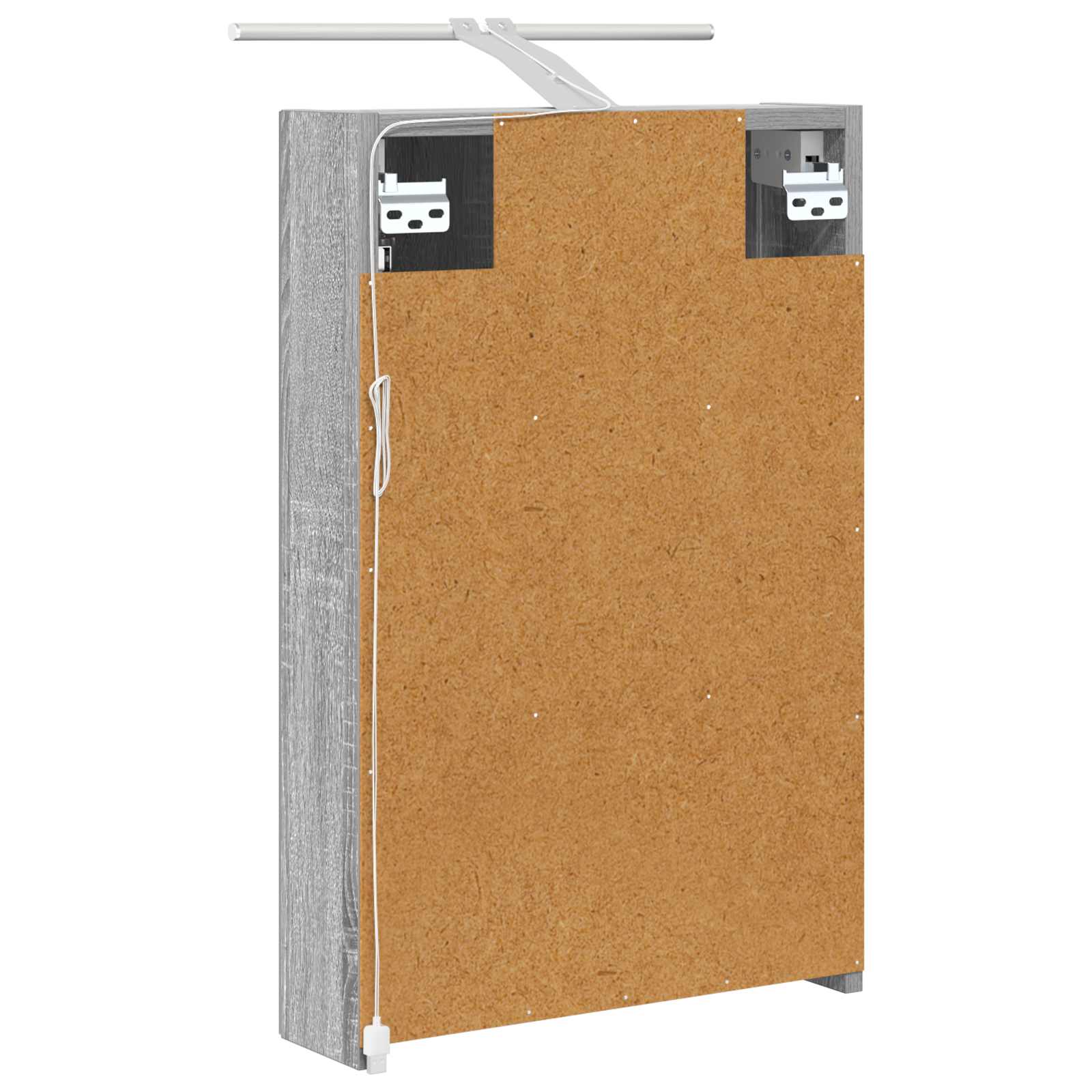 Badkamer spiegelkast met plank Grijs Sonoma 40 x 10,5 x 60,5 cm is nu te koop bij PeponiXL, paradijselijk wonen!