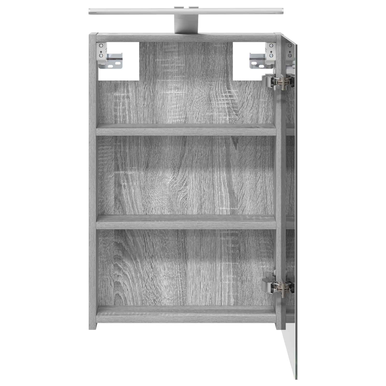 Badkamer spiegelkast met plank Grijs Sonoma 40 x 10,5 x 60,5 cm is nu te koop bij PeponiXL, paradijselijk wonen!