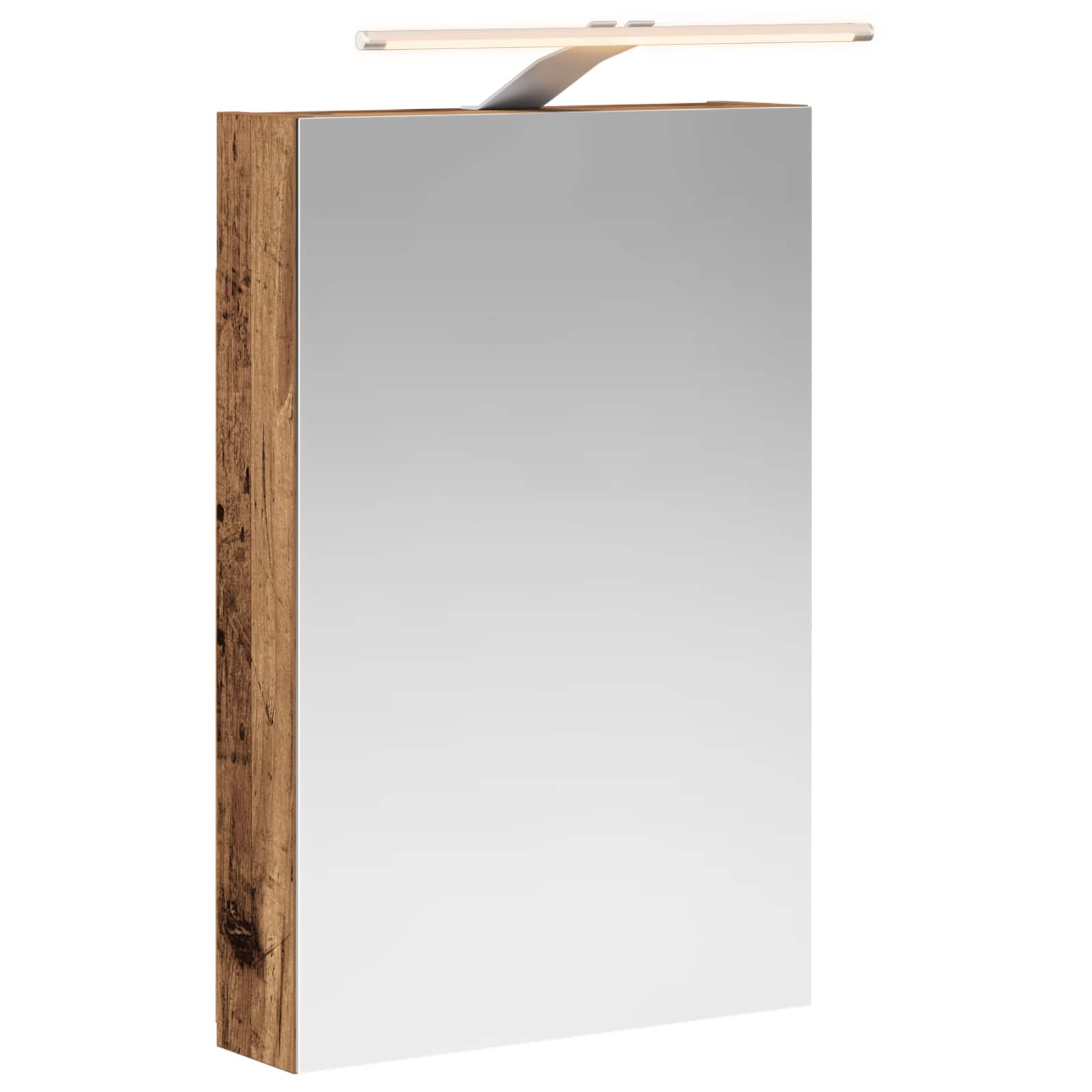 Badkamer spiegelkast Oudhout 40 x 10,5 x 60,5 cm Bewerkt hout is nu te koop bij PeponiXL, paradijselijk wonen!