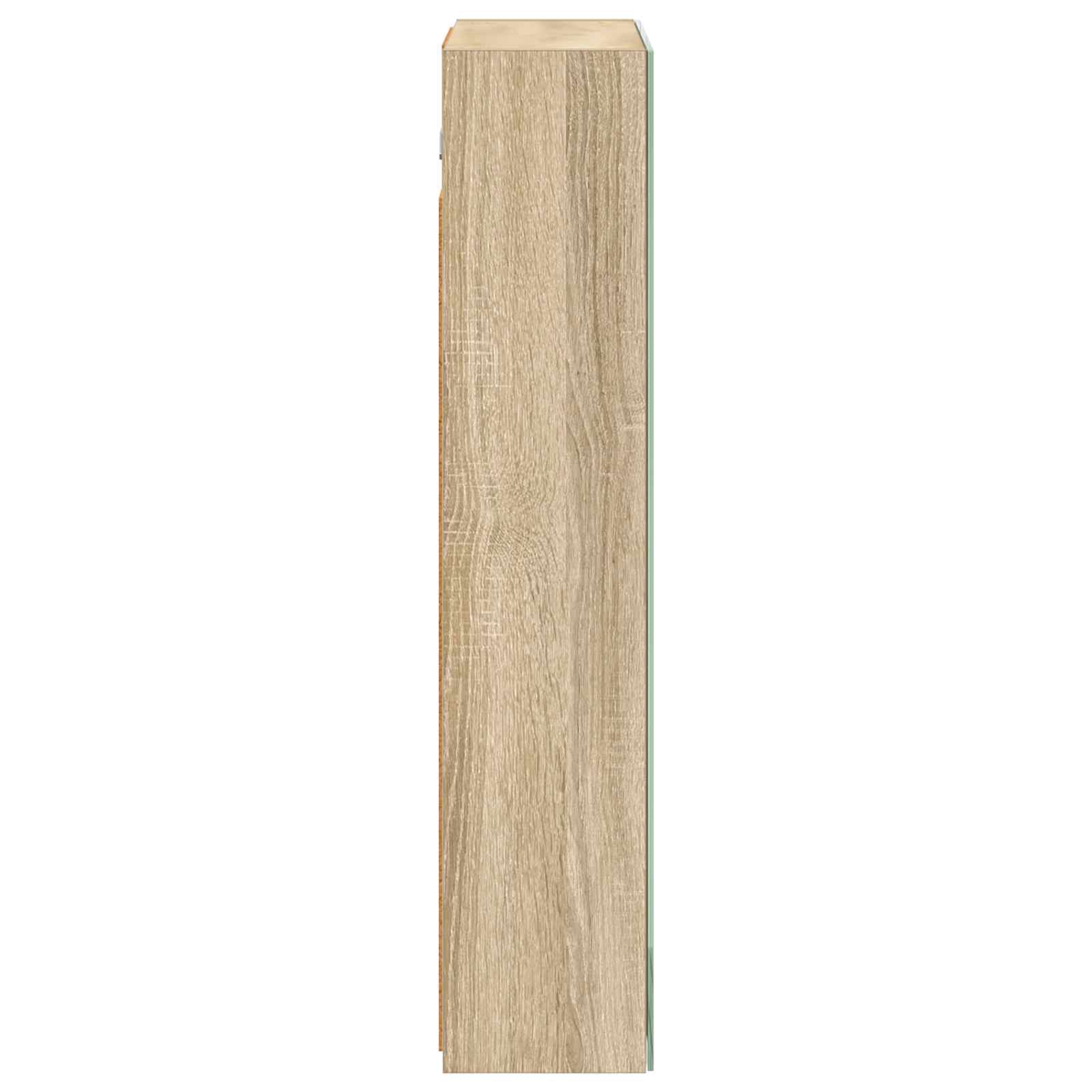 Badkamer spiegelkast met plank Sonoma Eiken 50 x 14,5 x 70 cm is nu te koop bij PeponiXL, paradijselijk wonen!