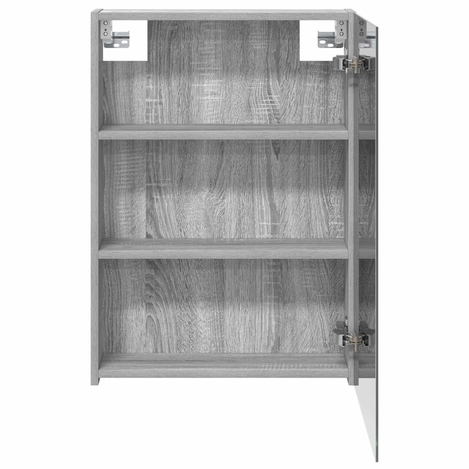 Badkamer spiegelkast met plank Grijs Sonoma 50 x 14,5 x 70 cm is nu te koop bij PeponiXL, paradijselijk wonen!