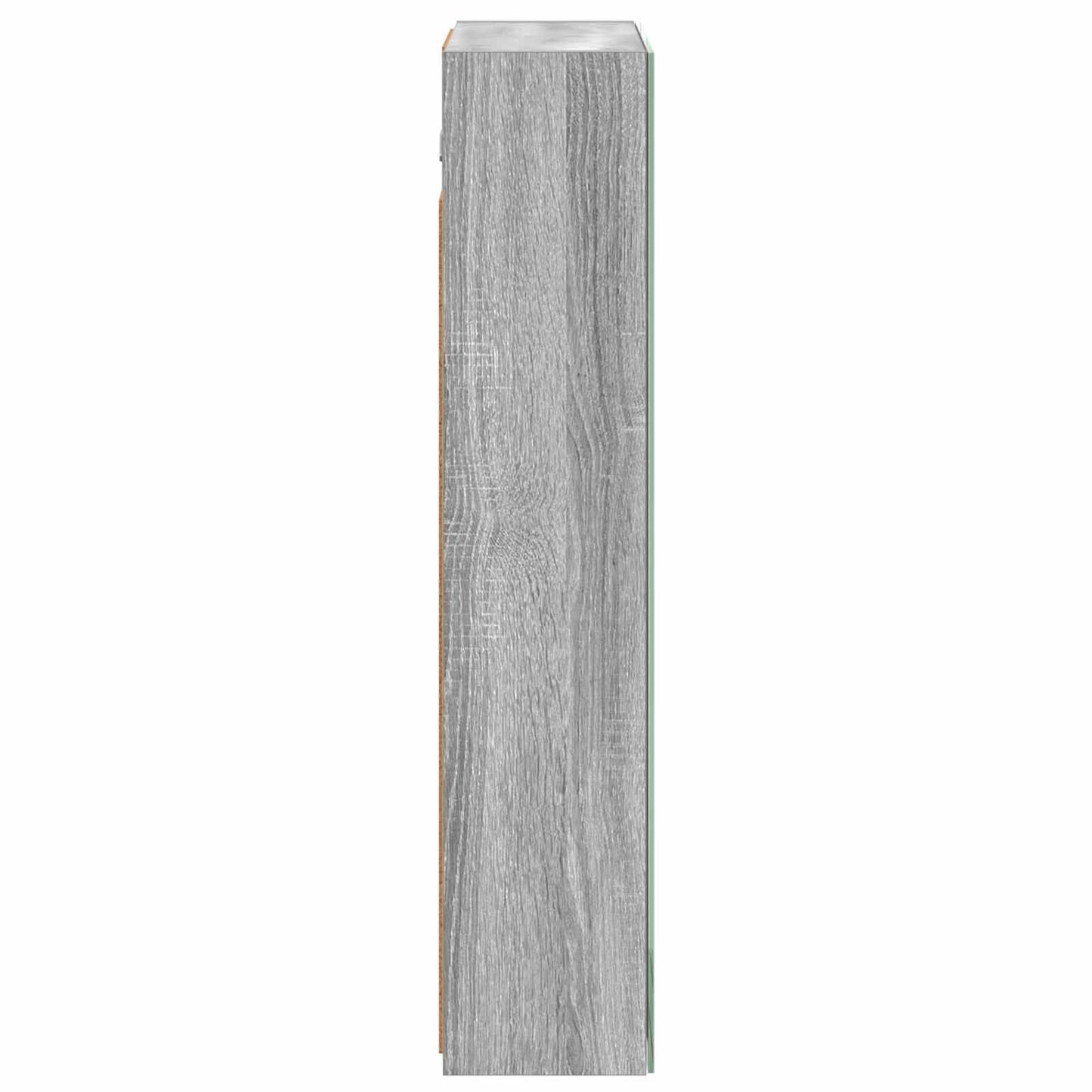 Badkamer spiegelkast met plank Grijs Sonoma 50 x 14,5 x 70 cm is nu te koop bij PeponiXL, paradijselijk wonen!