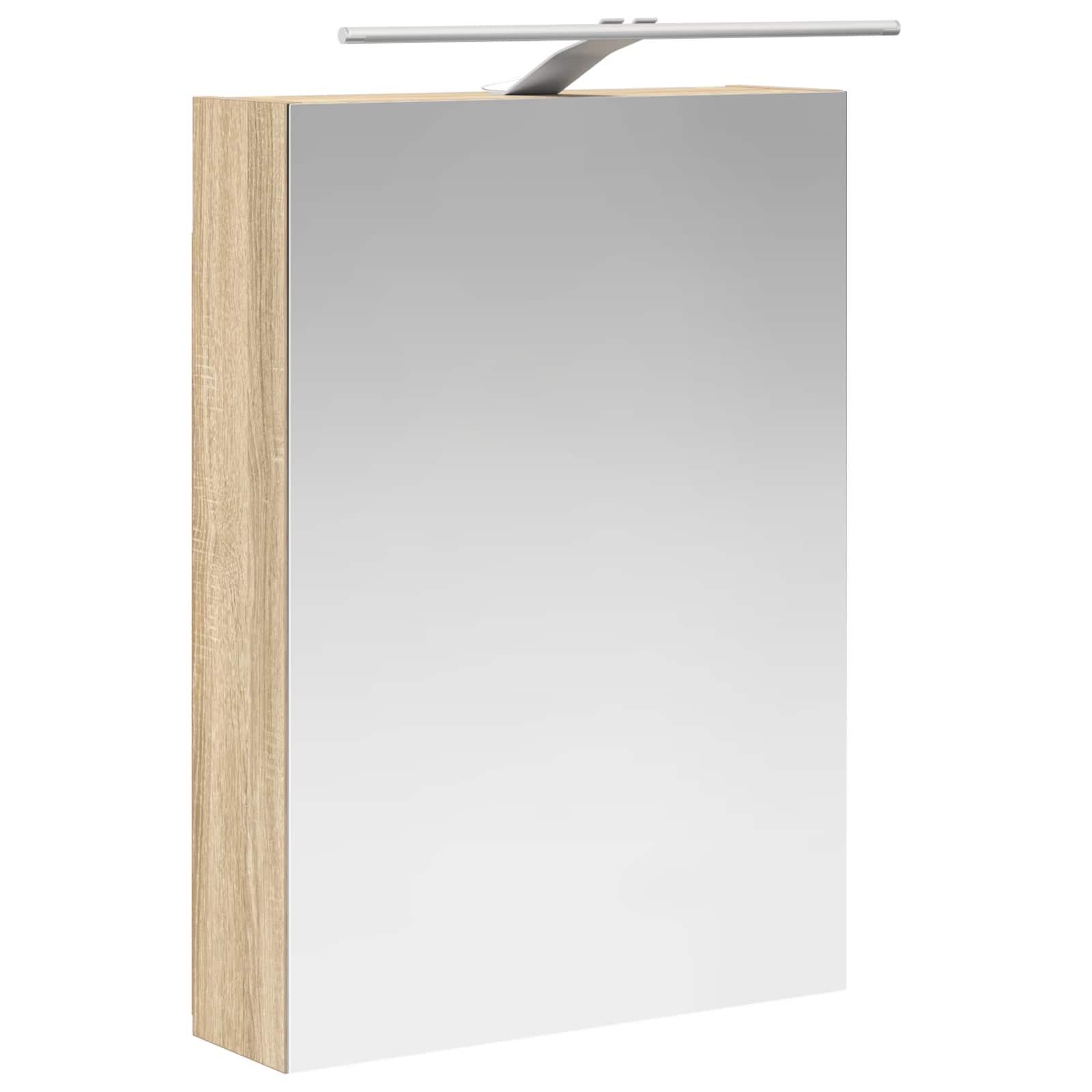 Badkamer spiegelkast met plank Sonoma Eiken 50 x 14,5 x 70 cm is nu te koop bij PeponiXL, paradijselijk wonen!