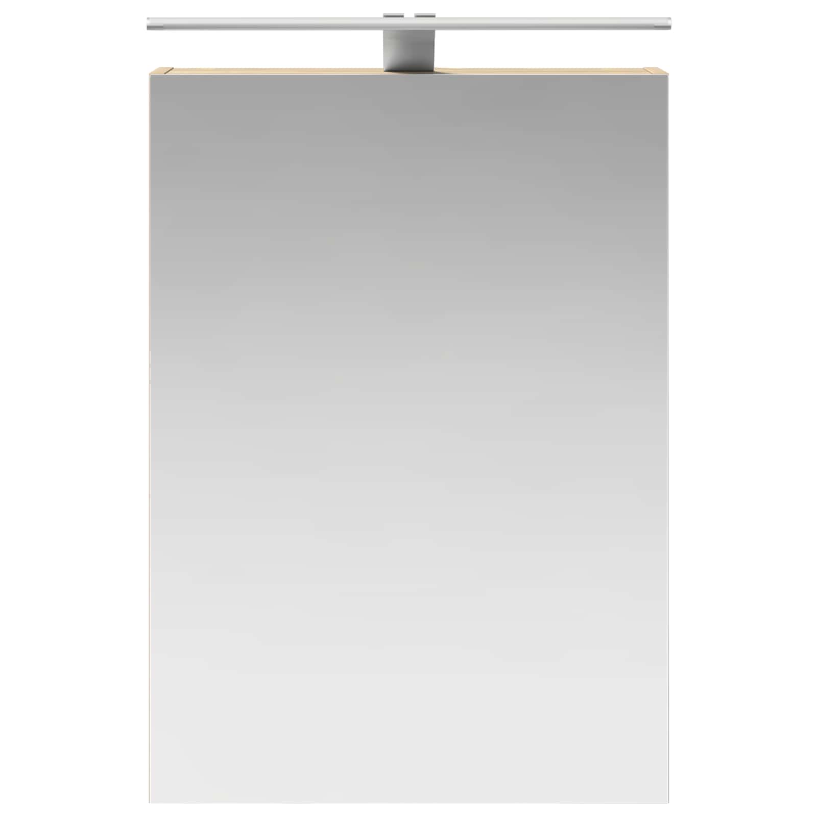 Badkamer spiegelkast met plank Sonoma Eiken 50 x 14,5 x 70 cm is nu te koop bij PeponiXL, paradijselijk wonen!