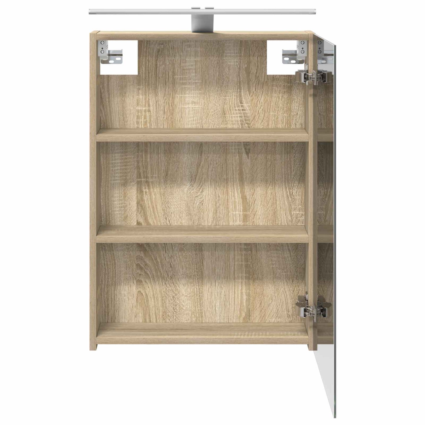 Badkamer spiegelkast met plank Sonoma Eiken 50 x 14,5 x 70 cm is nu te koop bij PeponiXL, paradijselijk wonen!