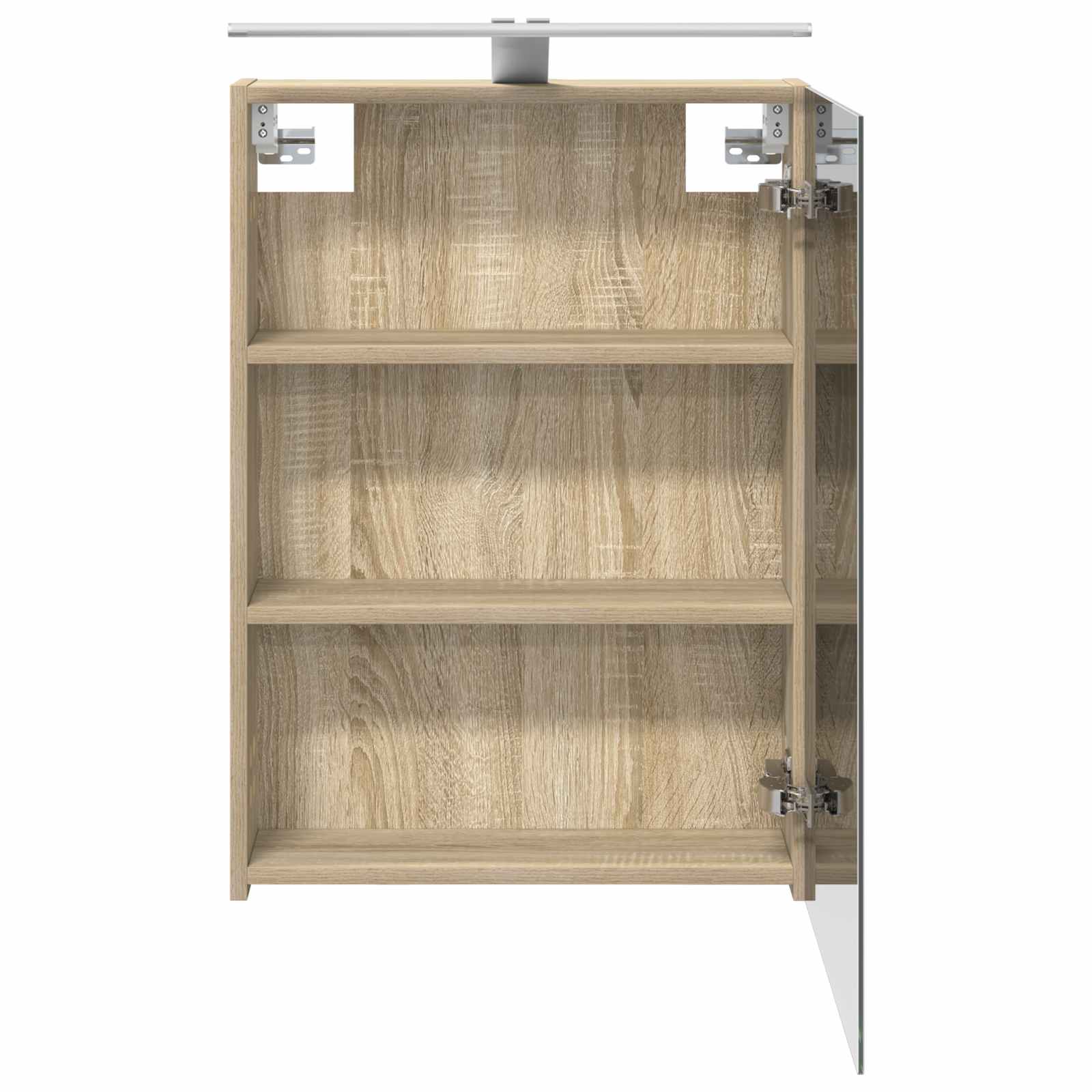 Badkamer spiegelkast met plank Sonoma Eiken 50 x 14,5 x 70 cm is nu te koop bij PeponiXL, paradijselijk wonen!