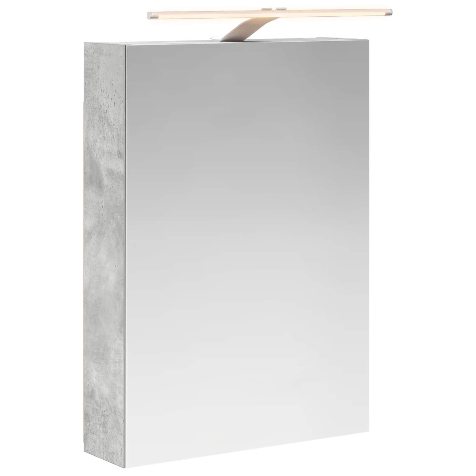 Badkamer spiegelkast Beton Grijs 50 x 14,5 x 70 cm Bewerkt hout is nu te koop bij PeponiXL, paradijselijk wonen!
