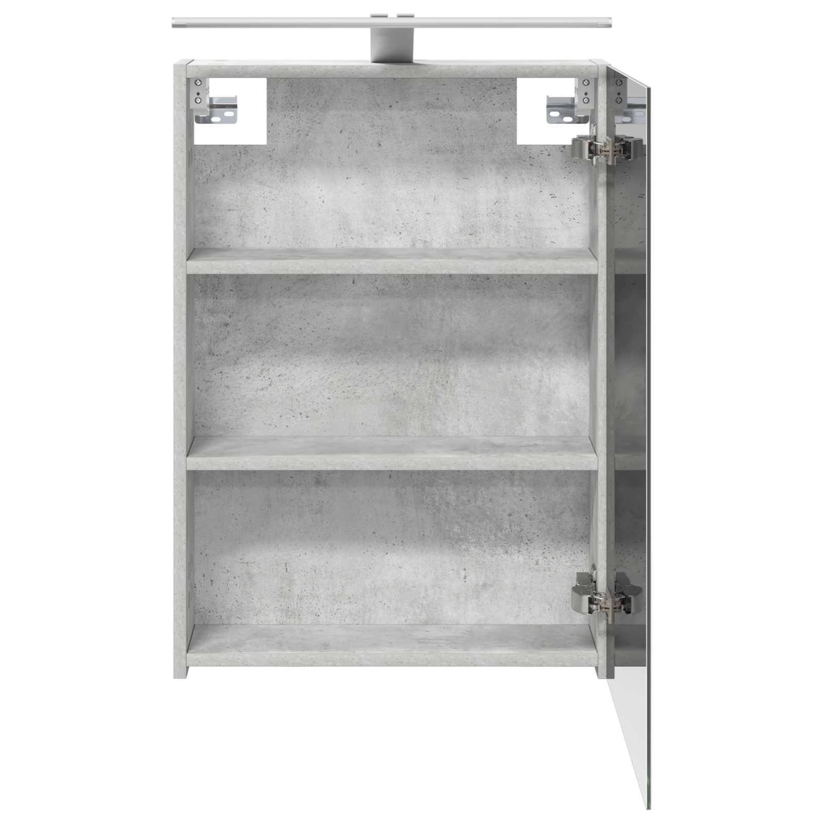 Badkamer spiegelkast Beton Grijs 50 x 14,5 x 70 cm Bewerkt hout is nu te koop bij PeponiXL, paradijselijk wonen!