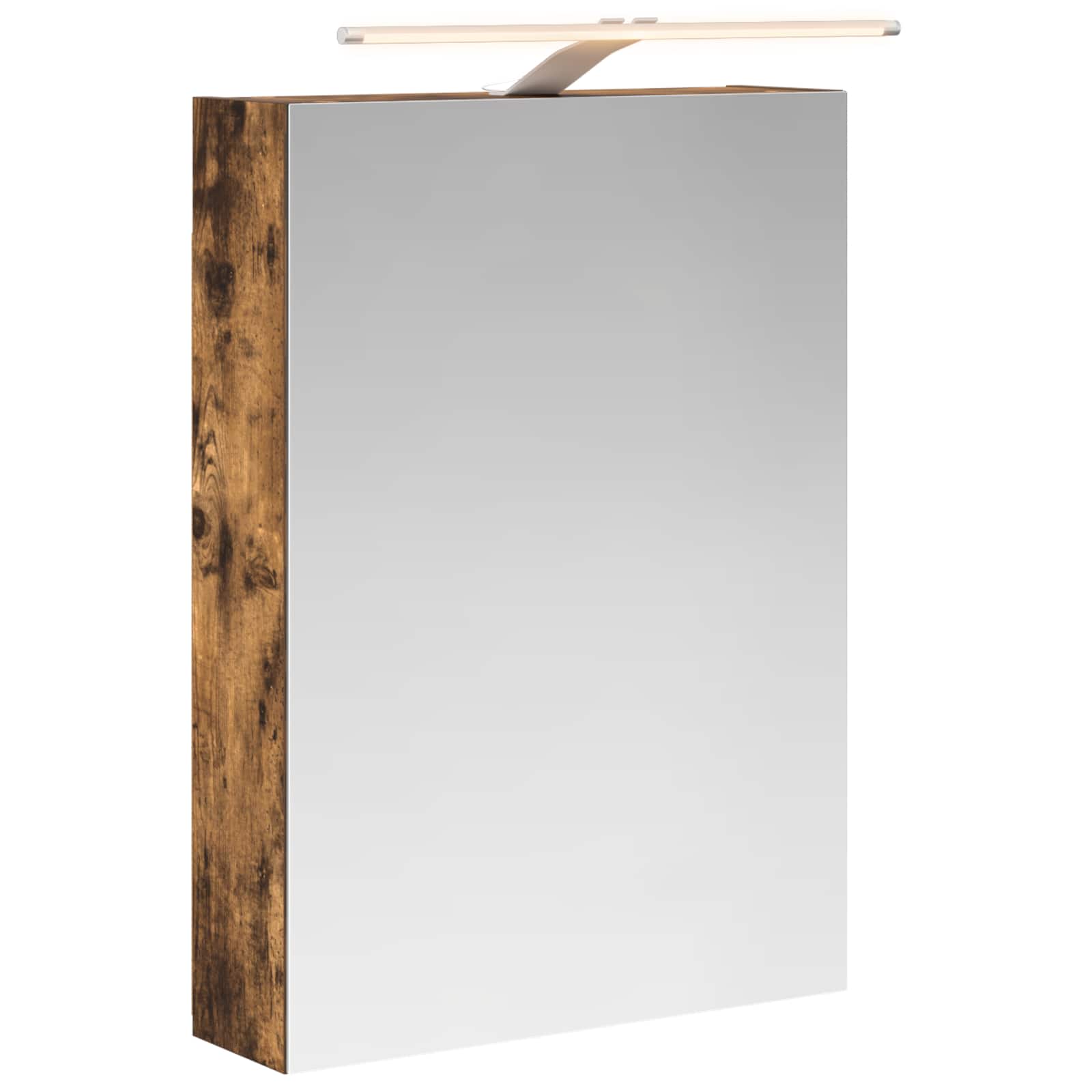 Badkamer spiegelkast met plank Gerookt eiken 50 x 14,5 x 70 cm is nu te koop bij PeponiXL, paradijselijk wonen!