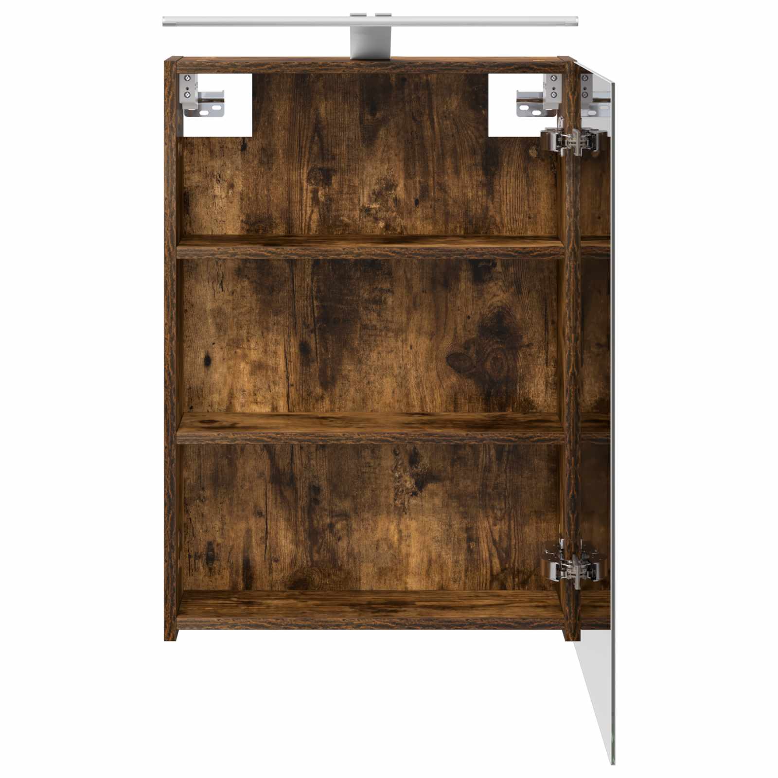 Badkamer spiegelkast met plank Gerookt eiken 50 x 14,5 x 70 cm is nu te koop bij PeponiXL, paradijselijk wonen!