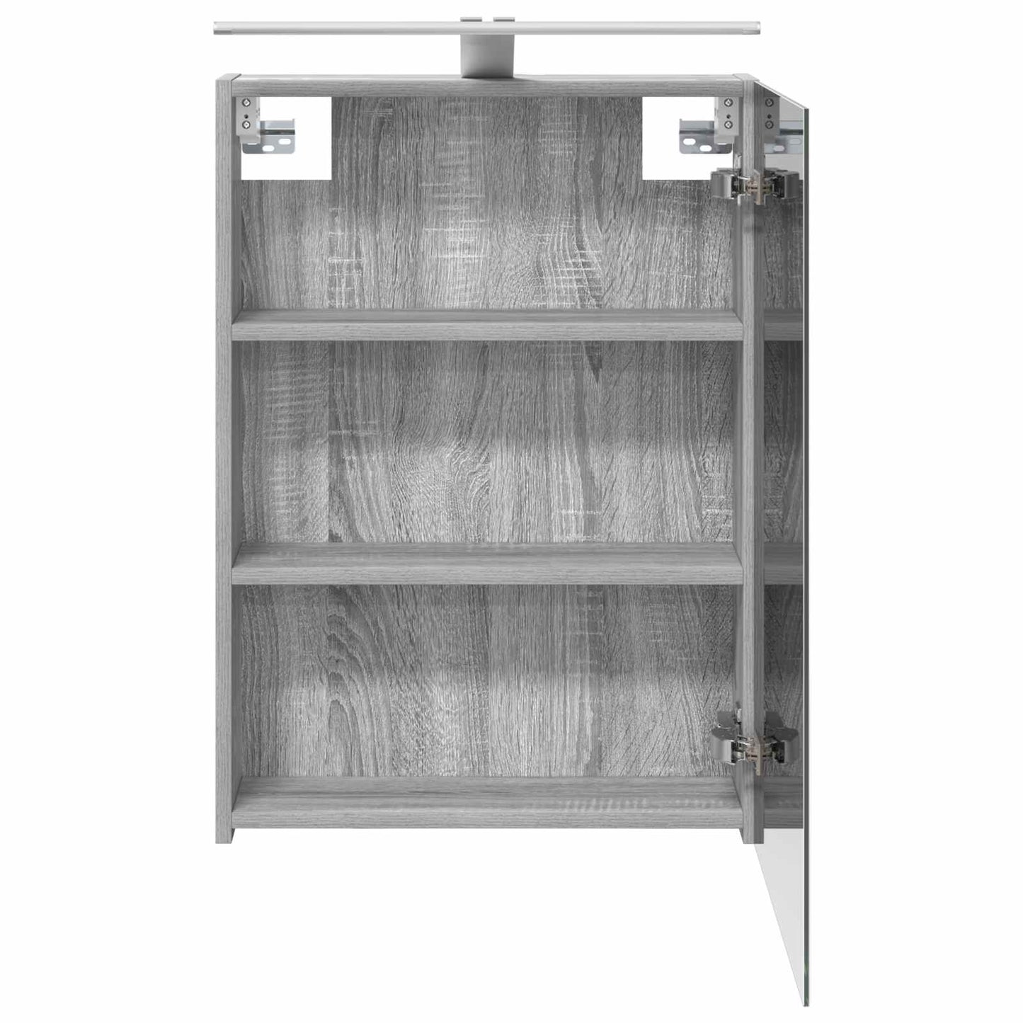 Badkamer spiegelkast met plank Grijs Sonoma 50 x 14,5 x 70 cm is nu te koop bij PeponiXL, paradijselijk wonen!