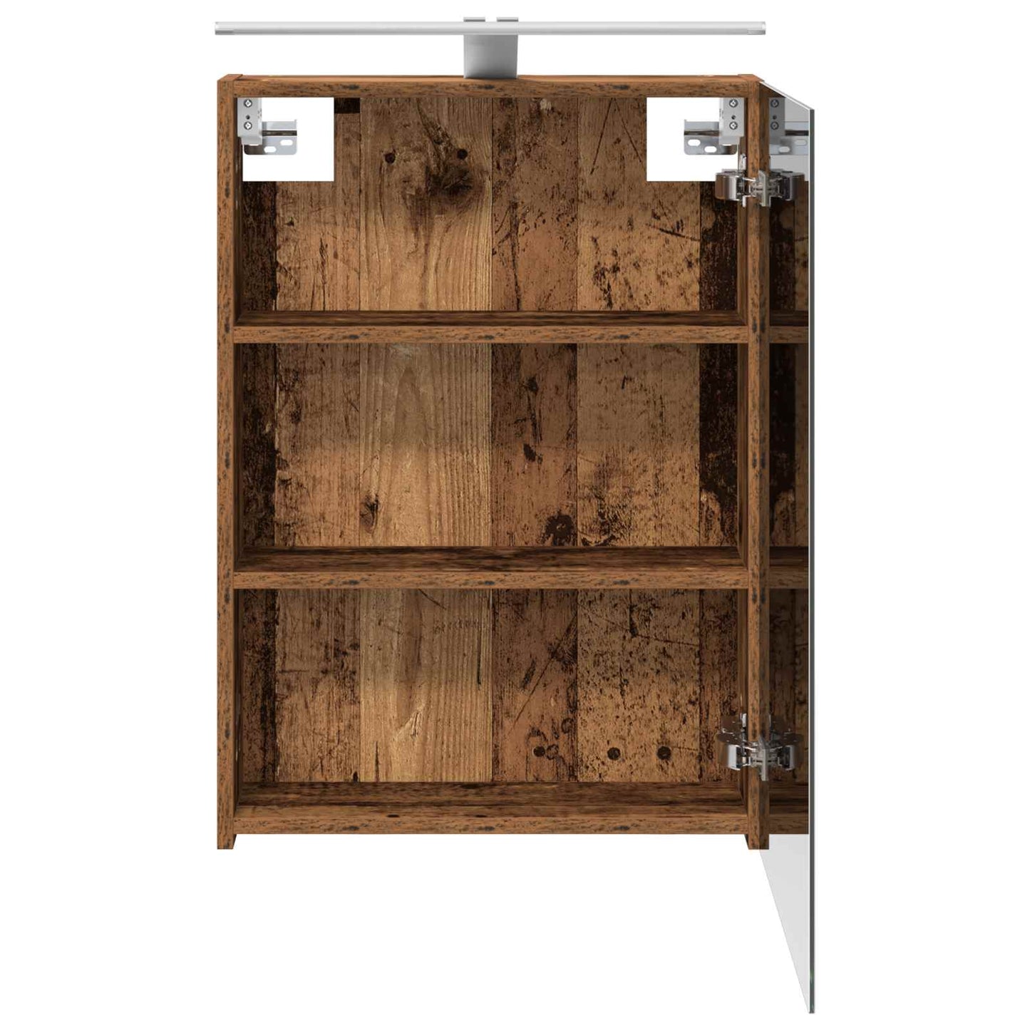 Badkamer spiegelkast Oudhout 50 x 14,5 x 70 cm Bewerkt hout is nu te koop bij PeponiXL, paradijselijk wonen!