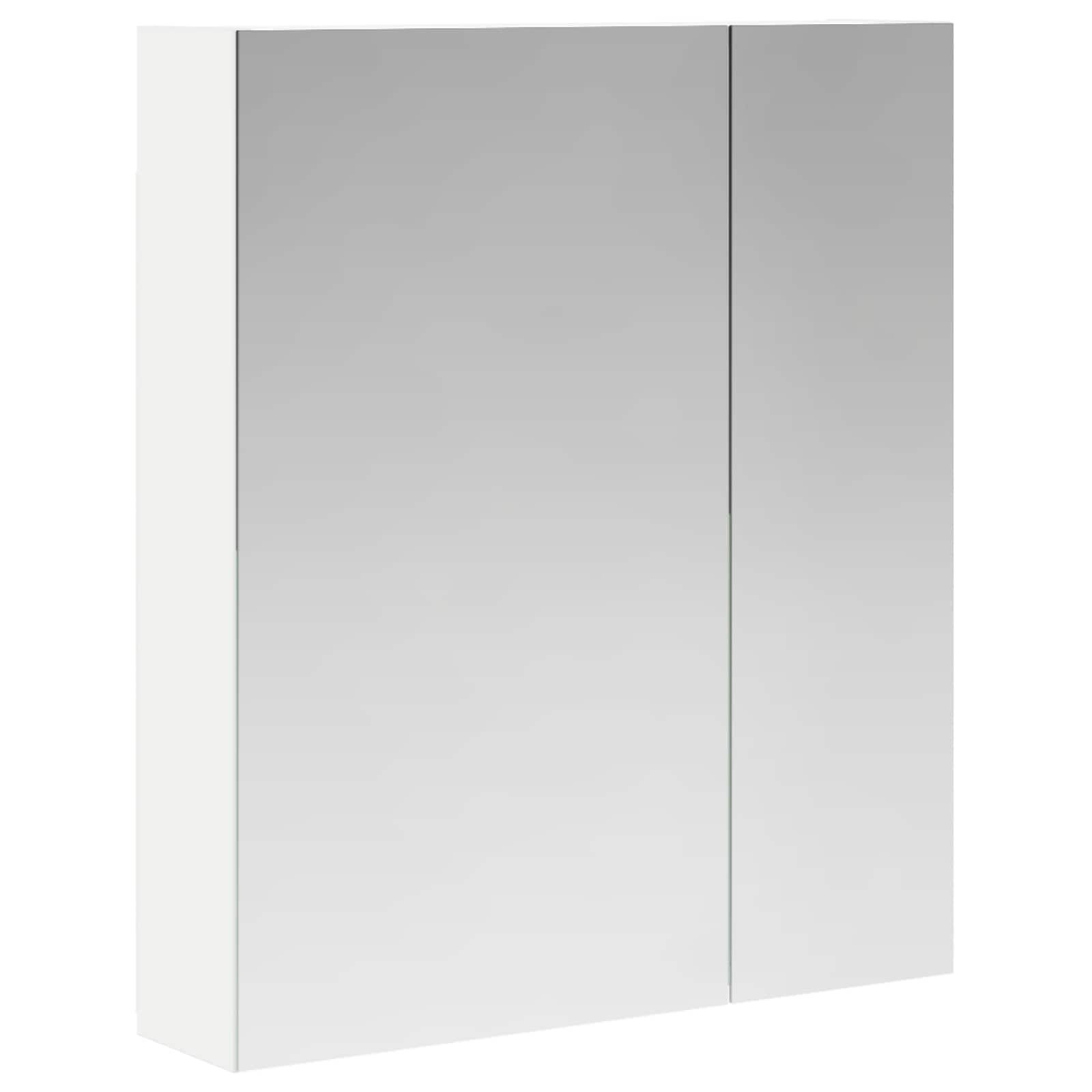 Badkamer spiegelkast Wit 60 x 14,5 x 70 cm Bewerkt hout is nu te koop bij PeponiXL, paradijselijk wonen!