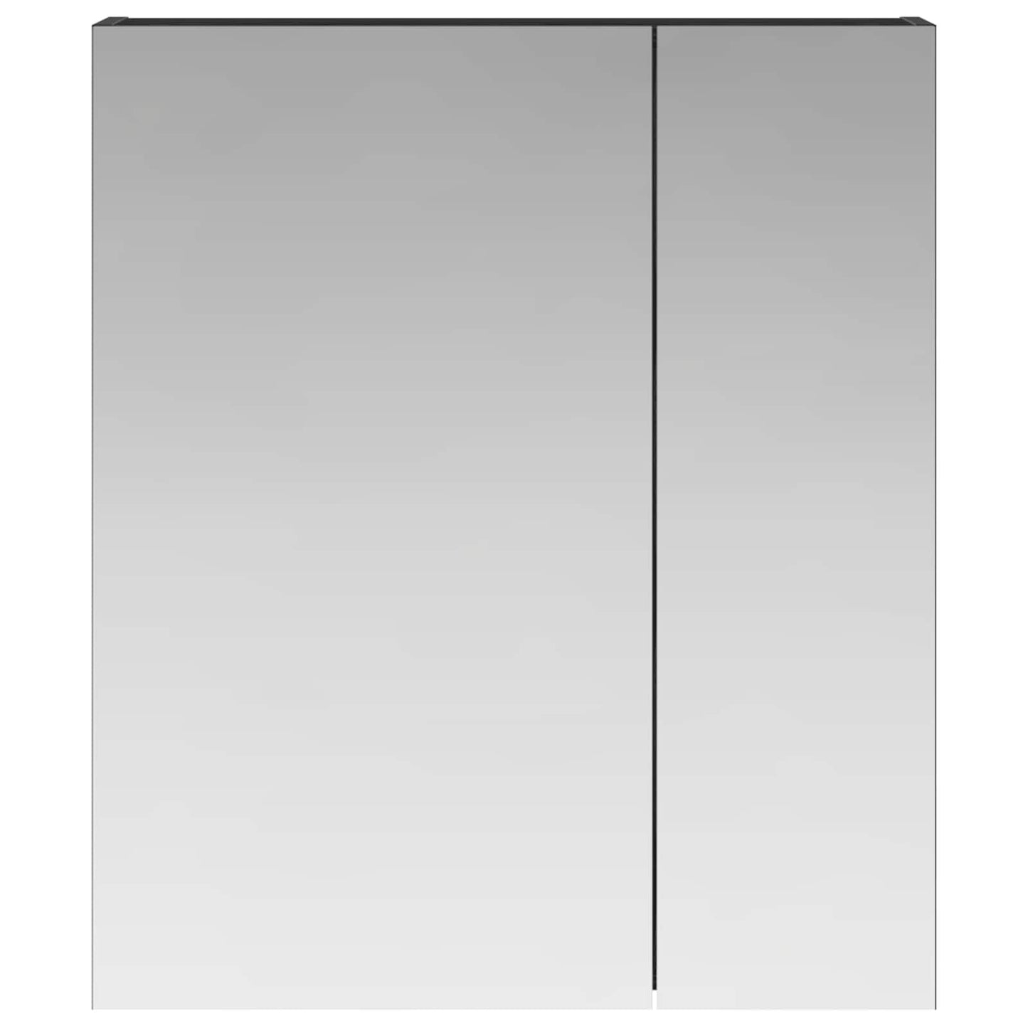 Badkamer spiegelkast Zwart Eiken 60 x 14,5 x 70 cm Bewerkt hout is nu te koop bij PeponiXL, paradijselijk wonen!