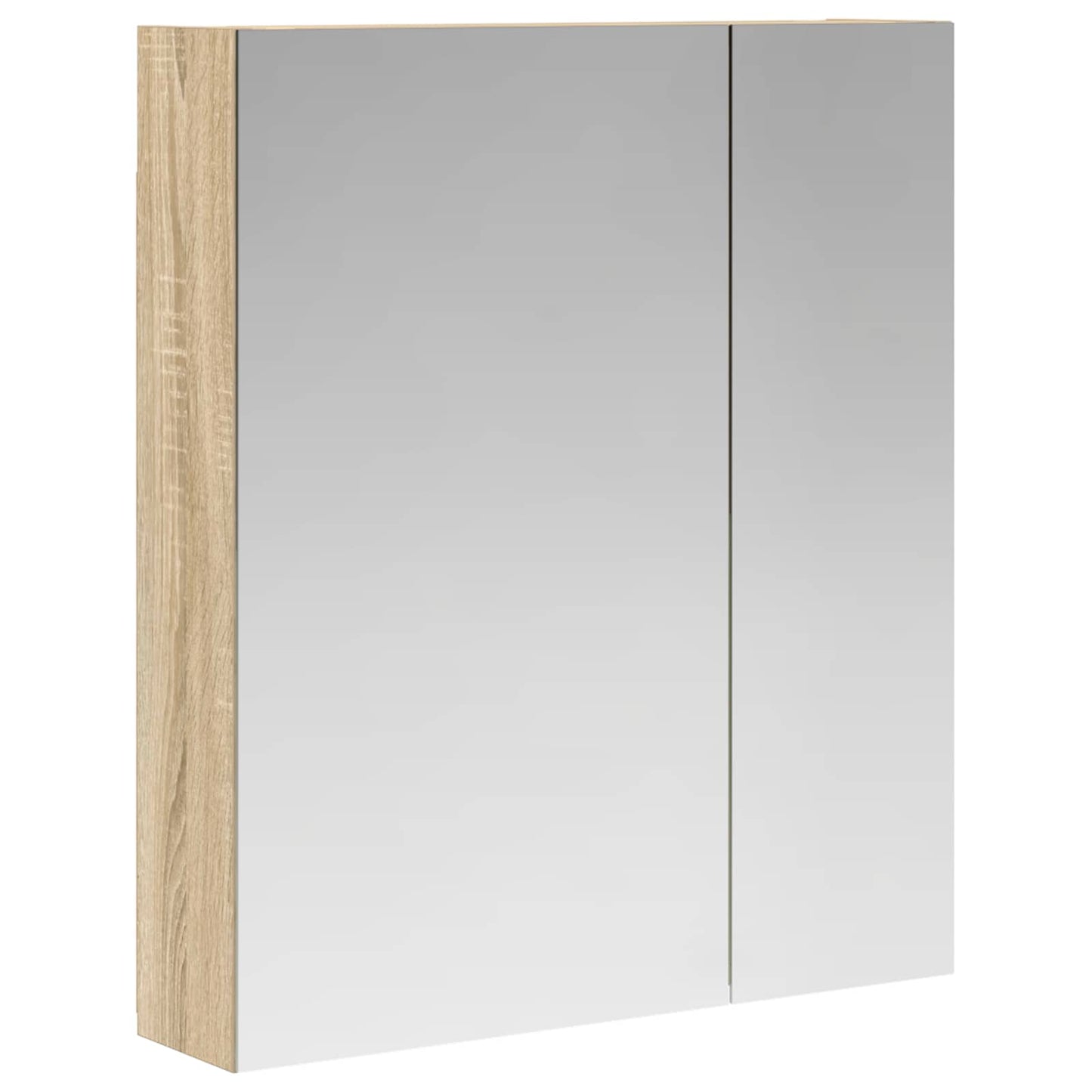 Badkamer spiegelkast met plank Sonoma Eiken 60 x 14,5 x 70 cm is nu te koop bij PeponiXL, paradijselijk wonen!
