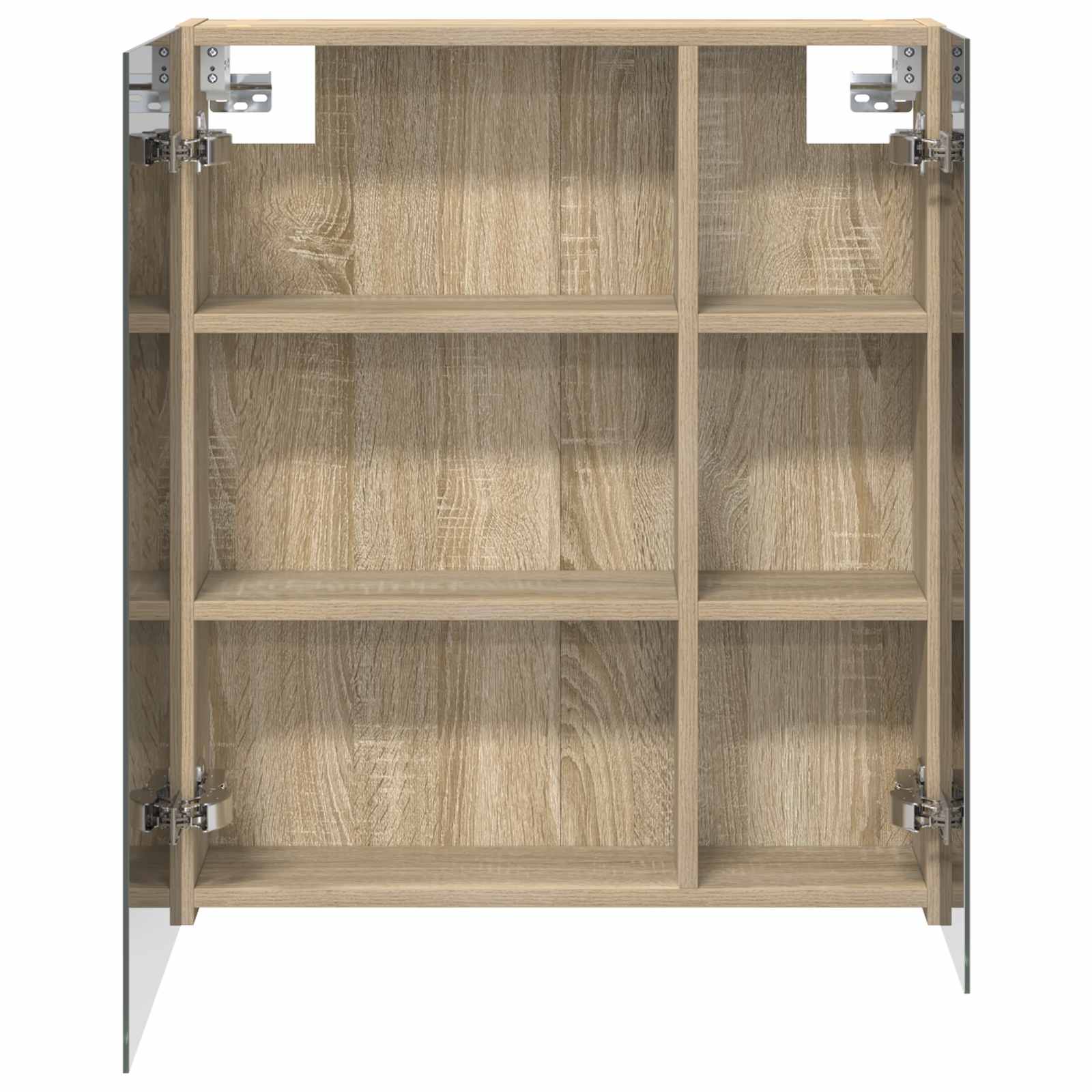 Badkamer spiegelkast met plank Sonoma Eiken 60 x 14,5 x 70 cm is nu te koop bij PeponiXL, paradijselijk wonen!